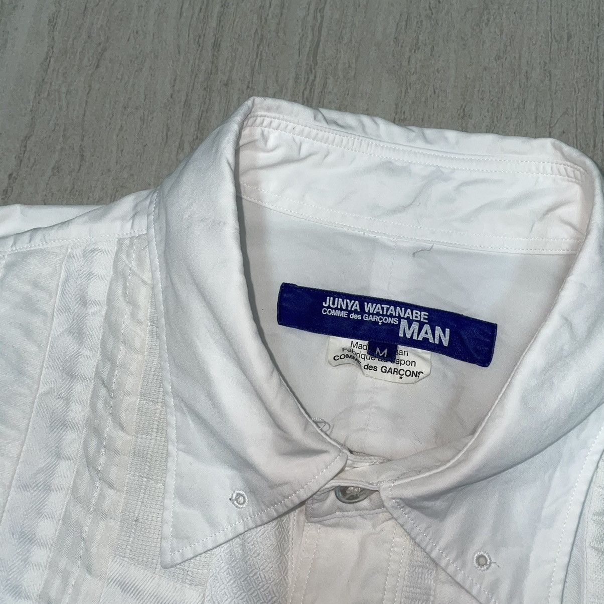 Comme des Garcons × Junya Watanabe Comme Des Garçons 2015 Button Up Patch Shirt Size US M / EU 48-50 / 2 - 4 Thumbnail