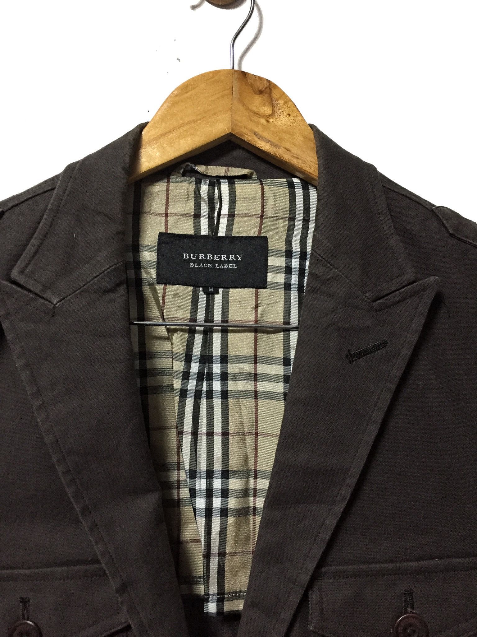 Burberry × Vintage Burberry Black Label Jacket military designer Size US M / EU 48-50 / 2 - 4 Thumbnail