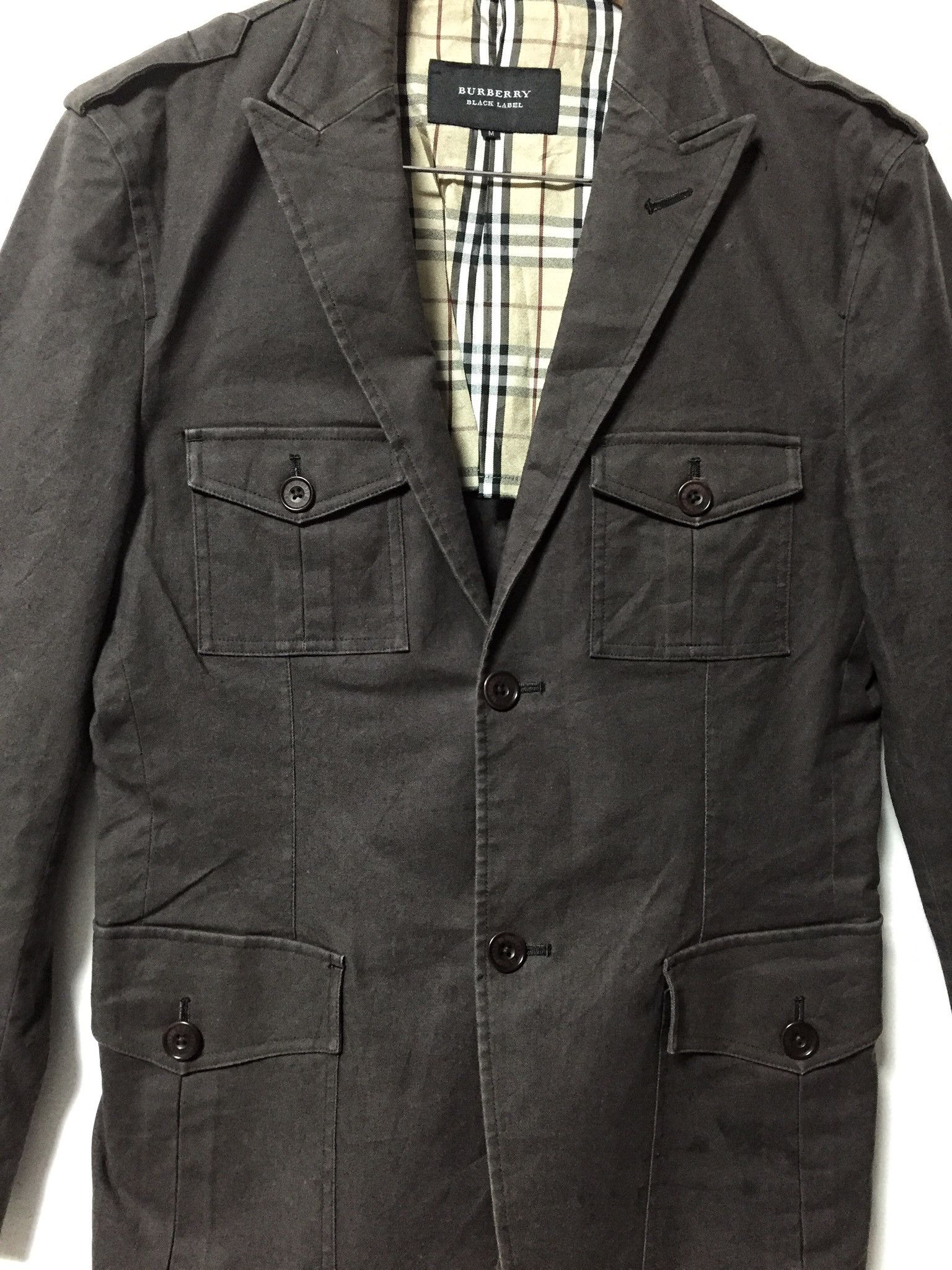 Burberry × Vintage Burberry Black Label Jacket military designer Size US M / EU 48-50 / 2 - 5 Thumbnail