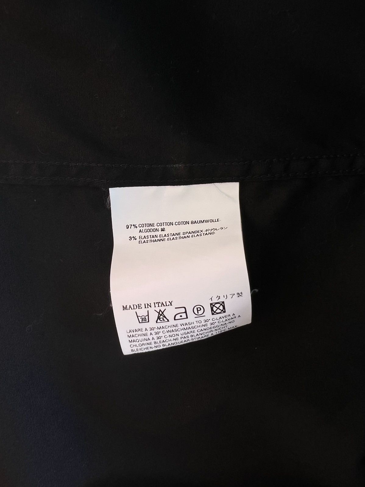 Dsquared2 Dsquared2 Slim Fit Embroidered Logo Black Long Sleeve Shirt Size US M / EU 48-50 / 2 - 8 Thumbnail