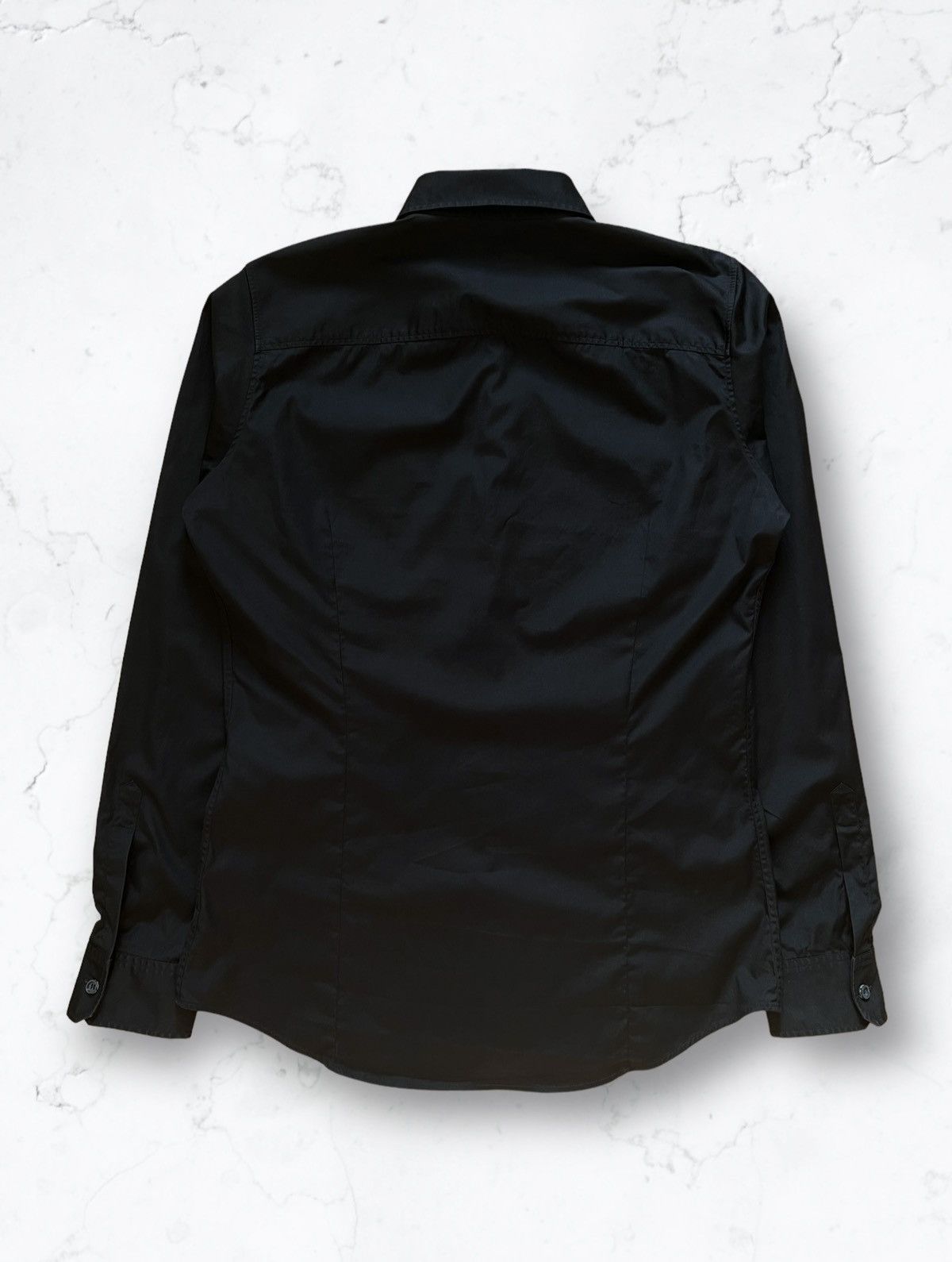Dsquared2 Dsquared2 Slim Fit Embroidered Logo Black Long Sleeve Shirt Size US M / EU 48-50 / 2 - 6 Thumbnail