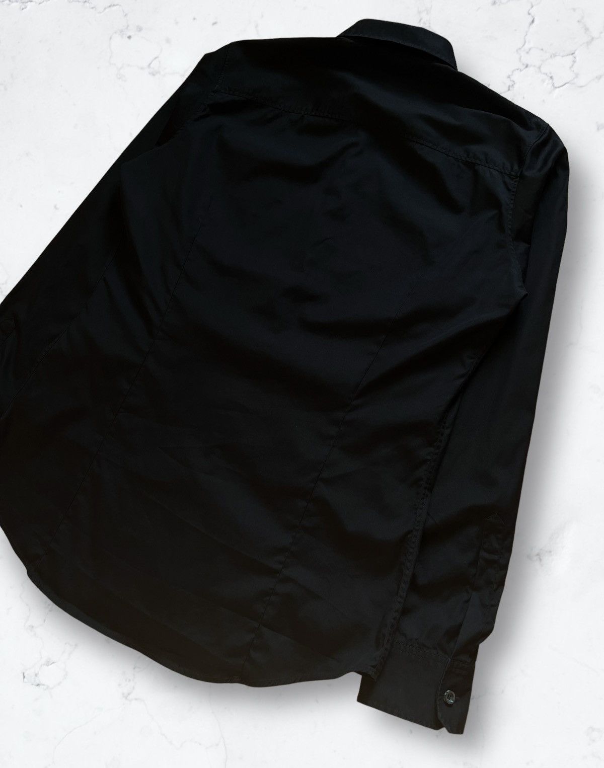 Dsquared2 Dsquared2 Slim Fit Embroidered Logo Black Long Sleeve Shirt Size US M / EU 48-50 / 2 - 7 Thumbnail