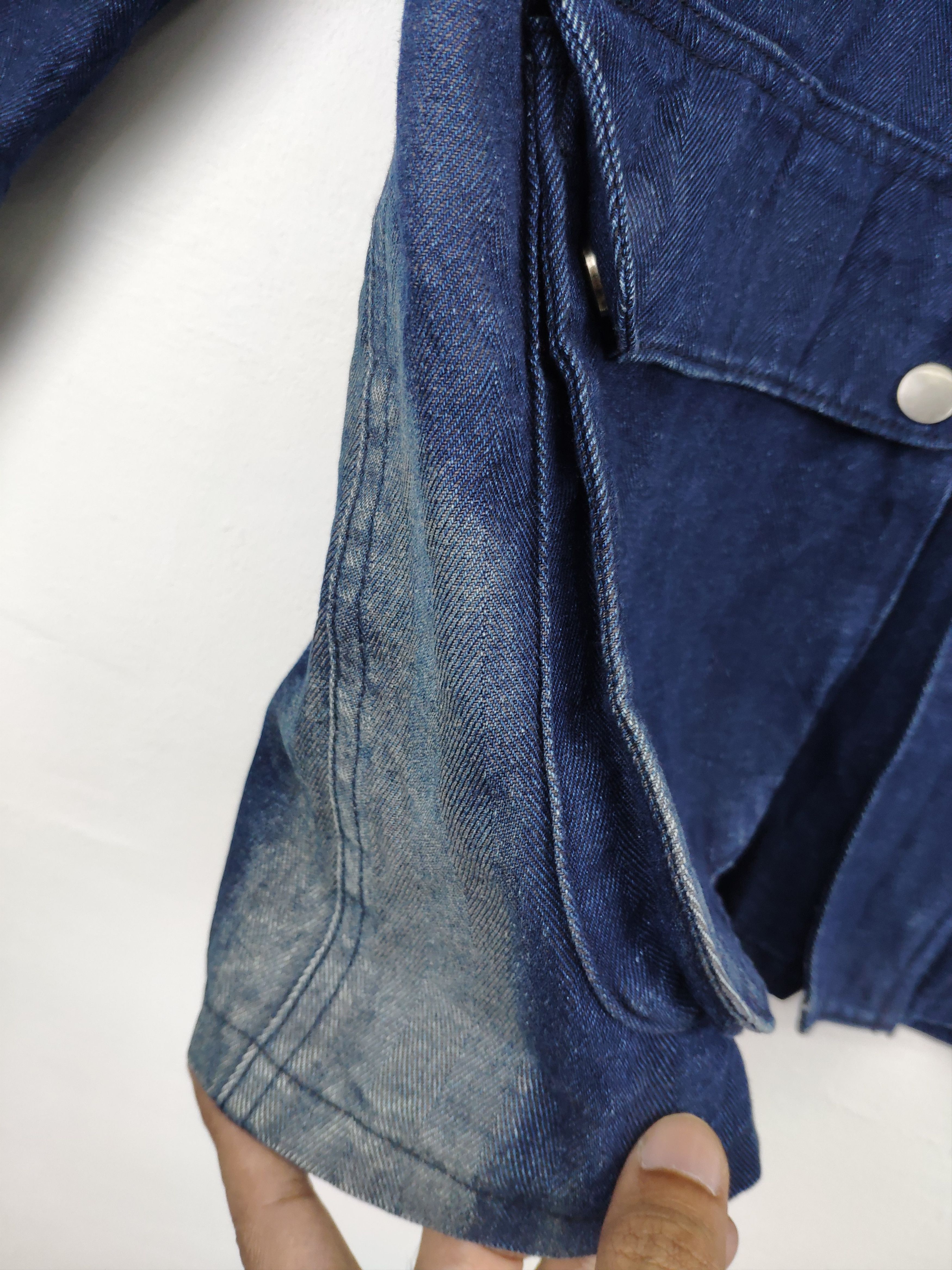 GU × Japanese Brand GU Denim Jacket Corduroy Collar Faded Colour Size US M / EU 48-50 / 2 - 10 Thumbnail