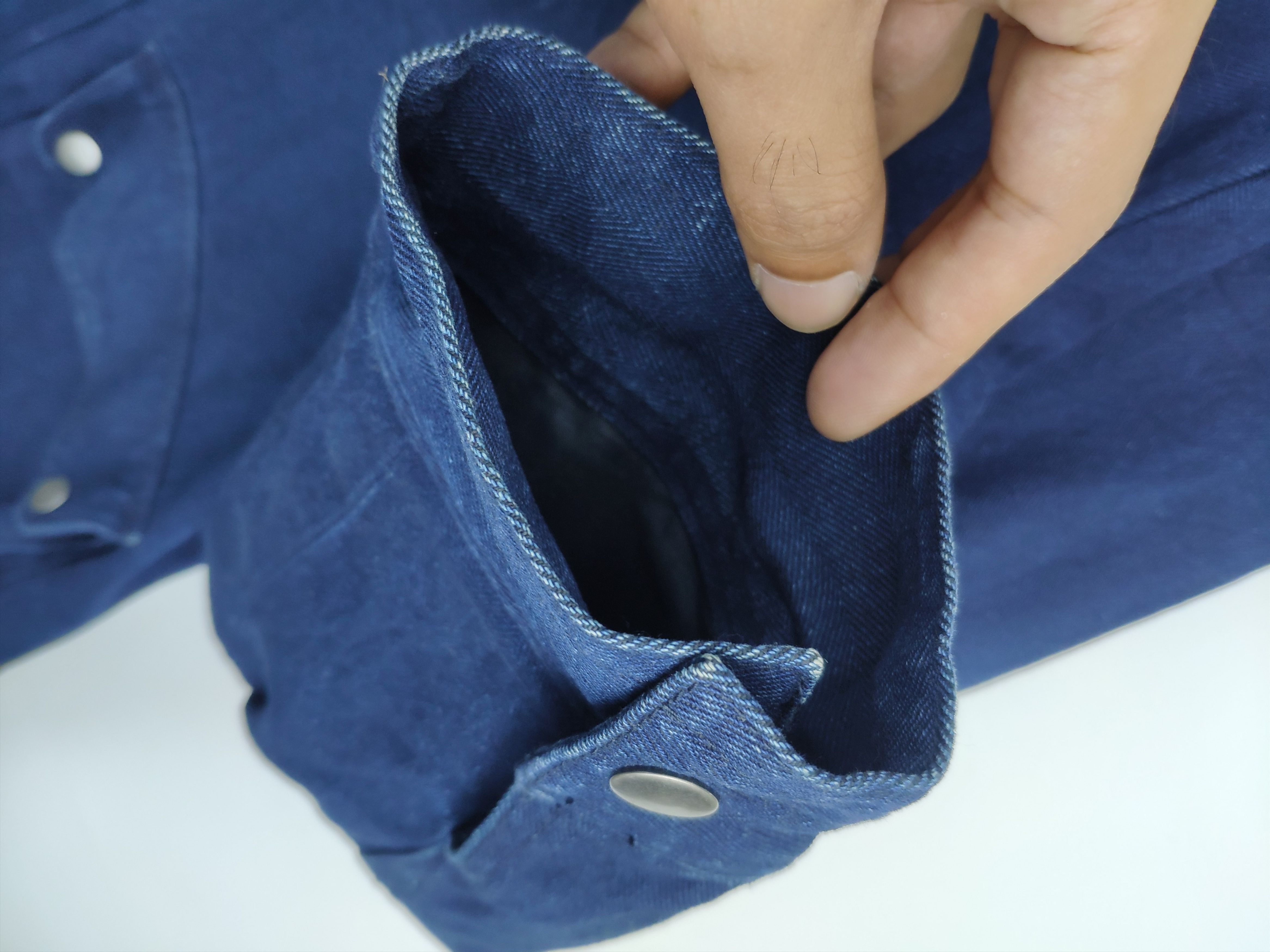 GU × Japanese Brand GU Denim Jacket Corduroy Collar Faded Colour Size US M / EU 48-50 / 2 - 7 Thumbnail