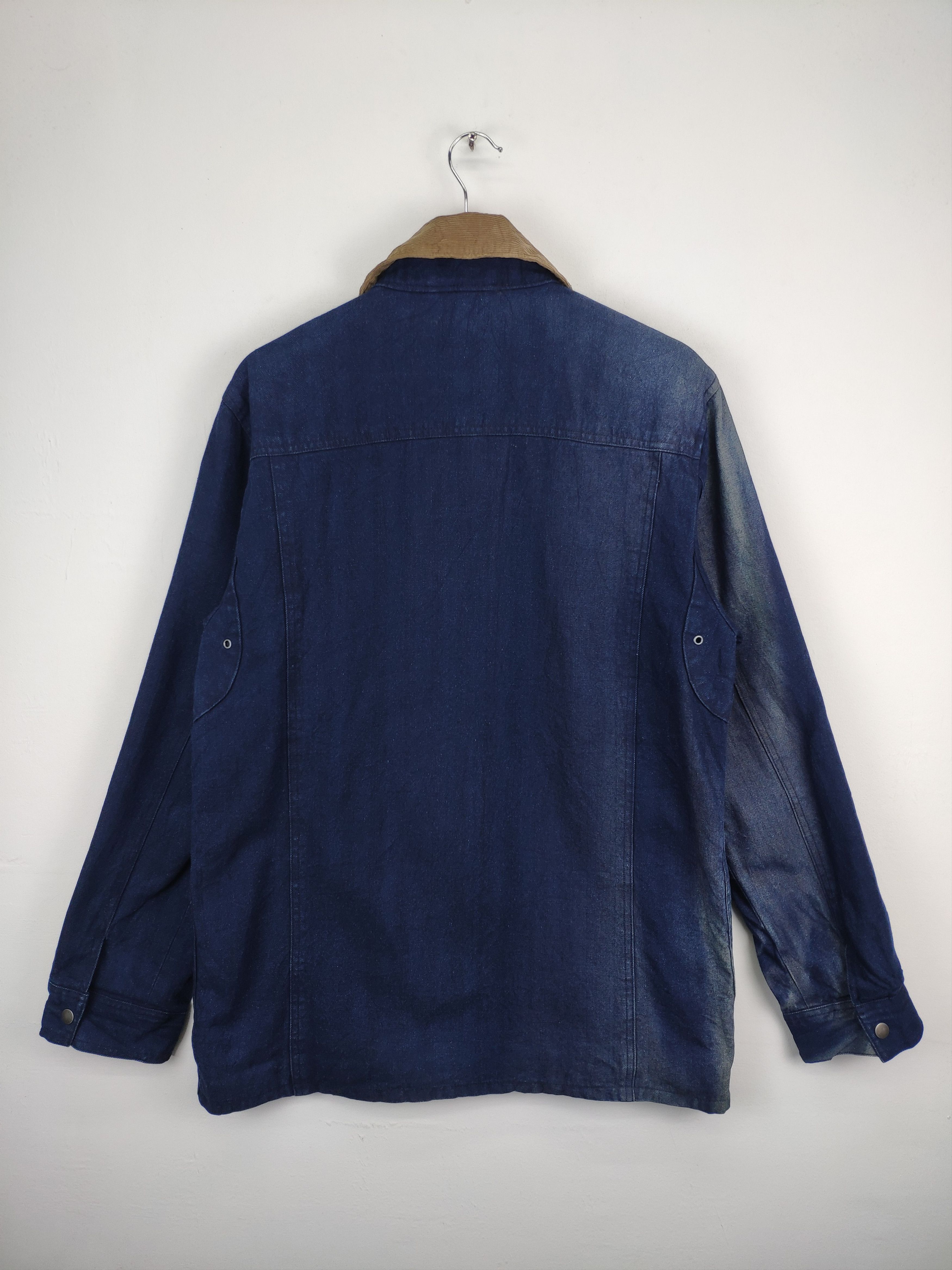 GU × Japanese Brand GU Denim Jacket Corduroy Collar Faded Colour Size US M / EU 48-50 / 2 - 2 Thumbnail
