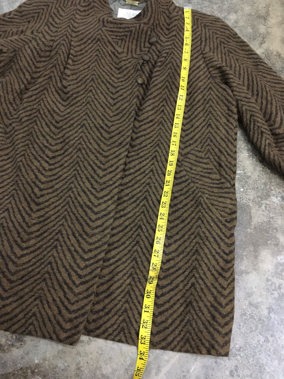 Designer × Japanese Brand × Vintage Vintage Linear Wool Jacket Size US M / EU 48-50 / 2 - 13 Thumbnail