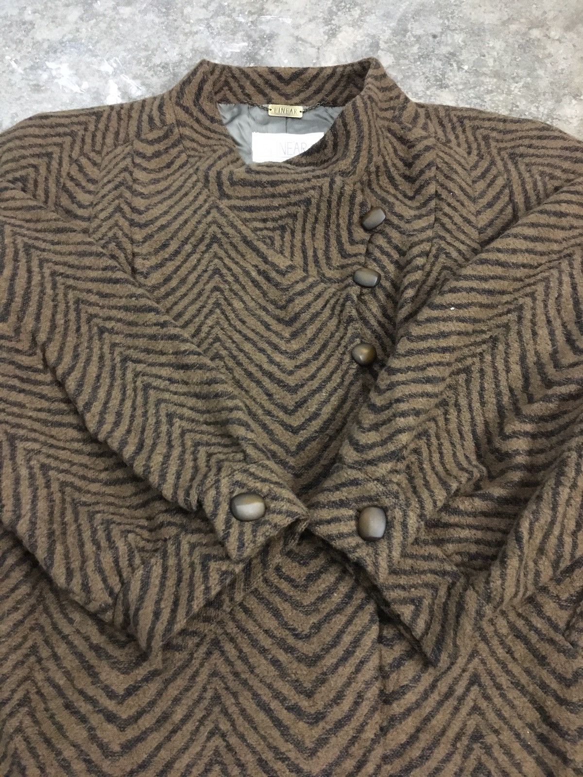 Designer × Japanese Brand × Vintage Vintage Linear Wool Jacket Size US M / EU 48-50 / 2 - 8 Thumbnail