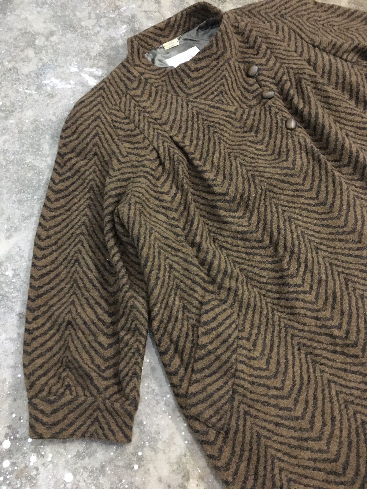 Designer × Japanese Brand × Vintage Vintage Linear Wool Jacket Size US M / EU 48-50 / 2 - 2 Thumbnail