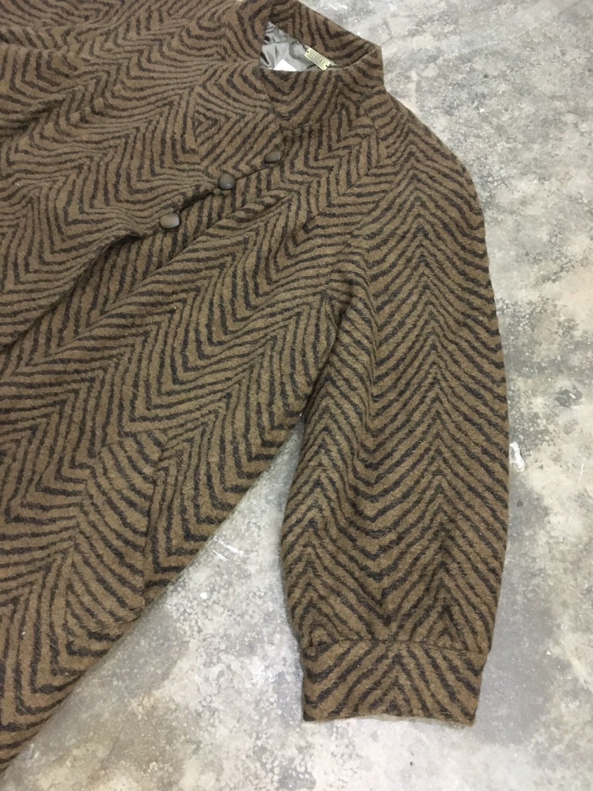 Designer × Japanese Brand × Vintage Vintage Linear Wool Jacket Size US M / EU 48-50 / 2 - 3 Thumbnail