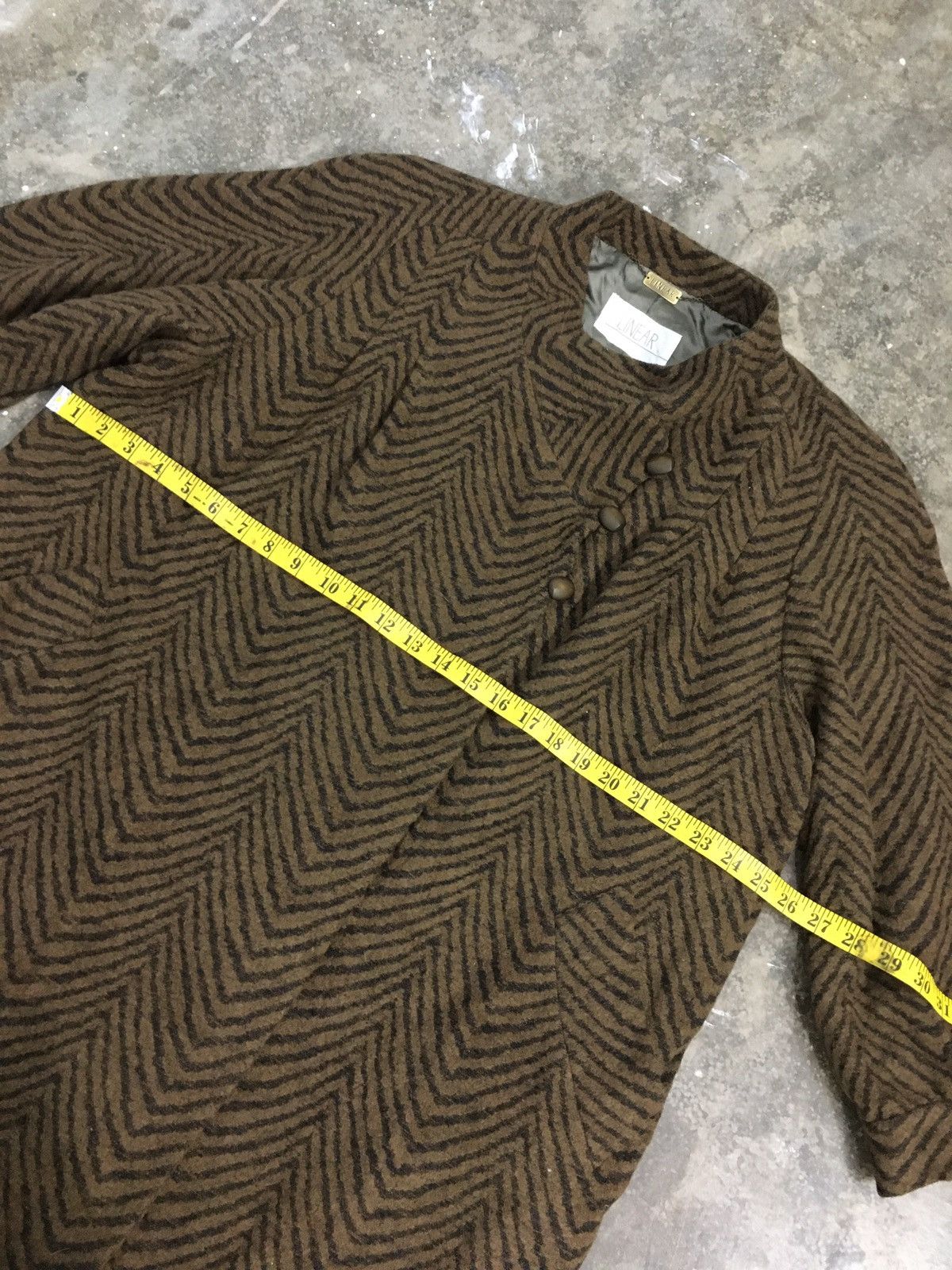 Designer × Japanese Brand × Vintage Vintage Linear Wool Jacket Size US M / EU 48-50 / 2 - 12 Thumbnail
