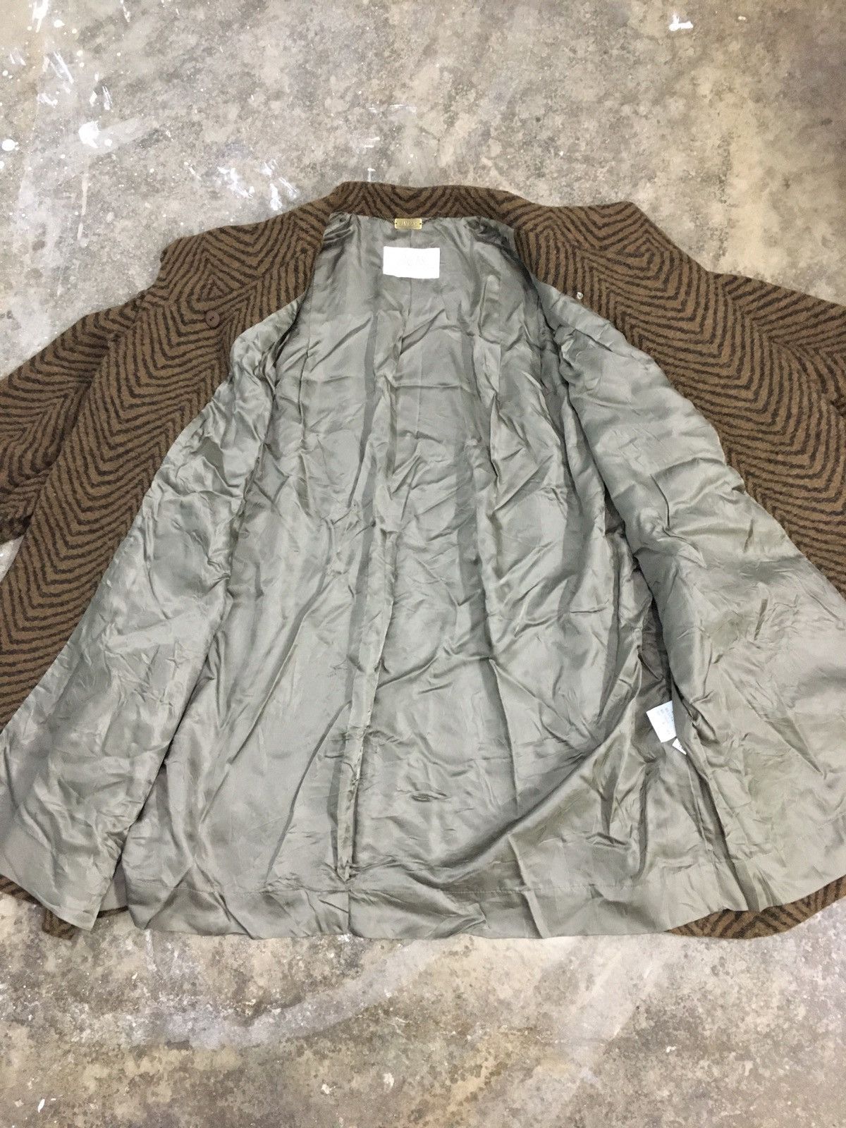 Designer × Japanese Brand × Vintage Vintage Linear Wool Jacket Size US M / EU 48-50 / 2 - 9 Thumbnail
