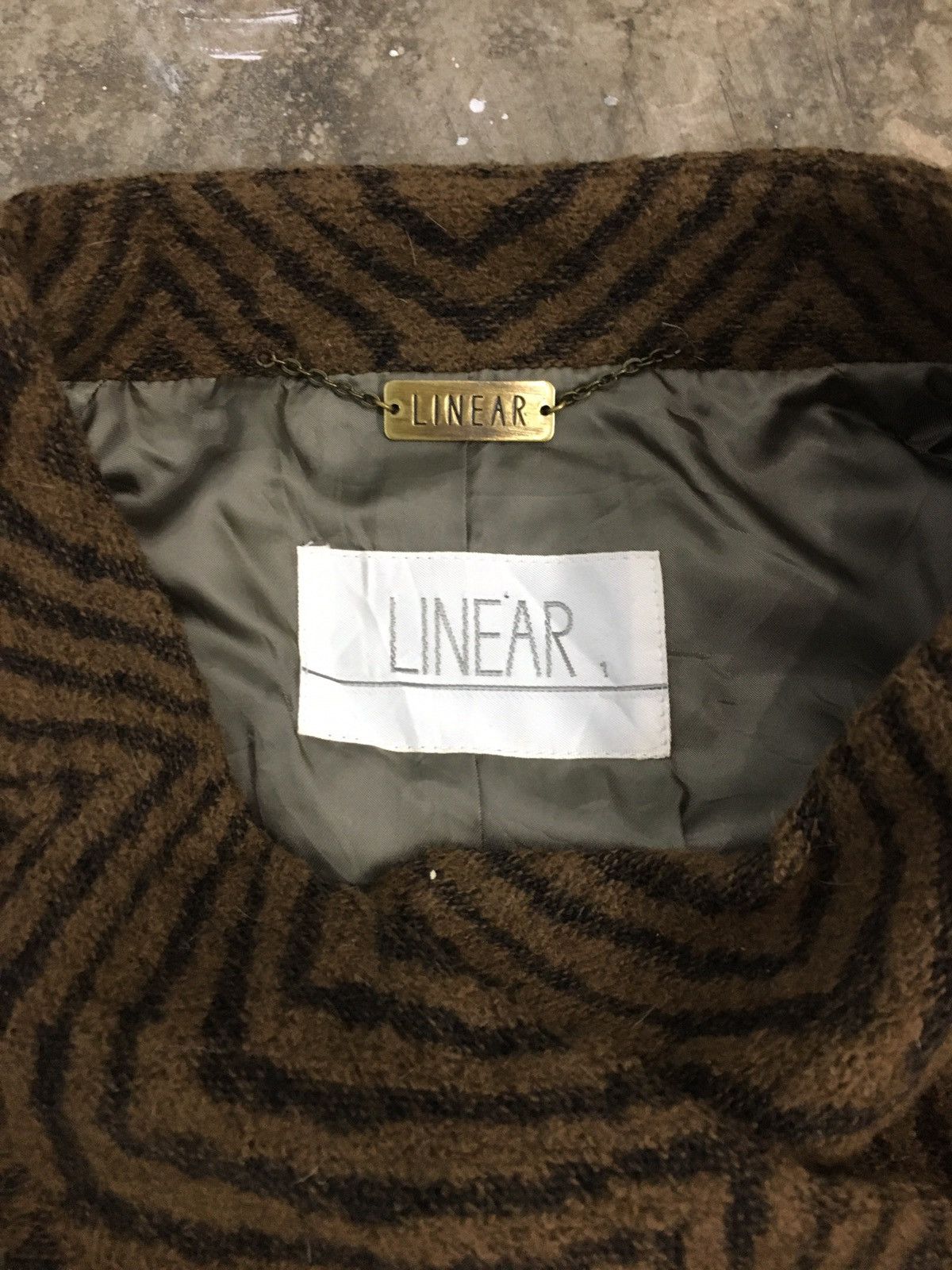 Designer × Japanese Brand × Vintage Vintage Linear Wool Jacket Size US M / EU 48-50 / 2 - 7 Thumbnail