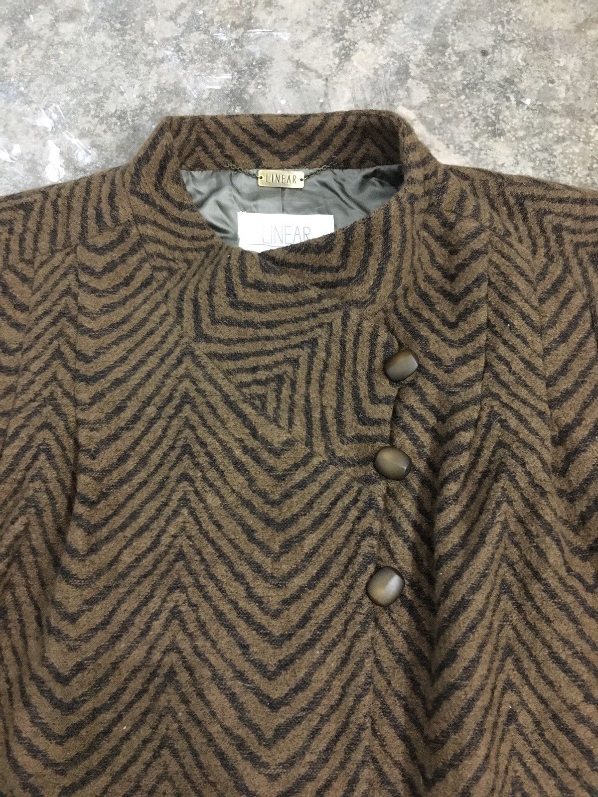 Designer × Japanese Brand × Vintage Vintage Linear Wool Jacket Size US M / EU 48-50 / 2 - 6 Thumbnail