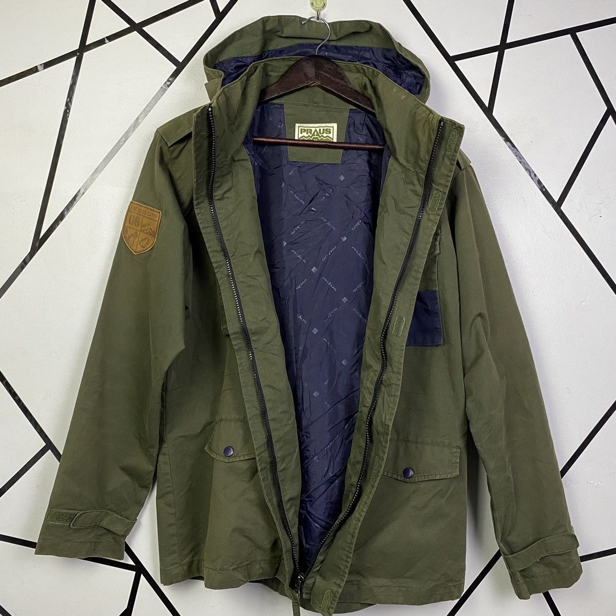Japanese Brand × Vintage Steals🔥Vintage Japanese Brand Praus Parka Hoodies Military Size US L / EU 52-54 / 3 - 3 Thumbnail