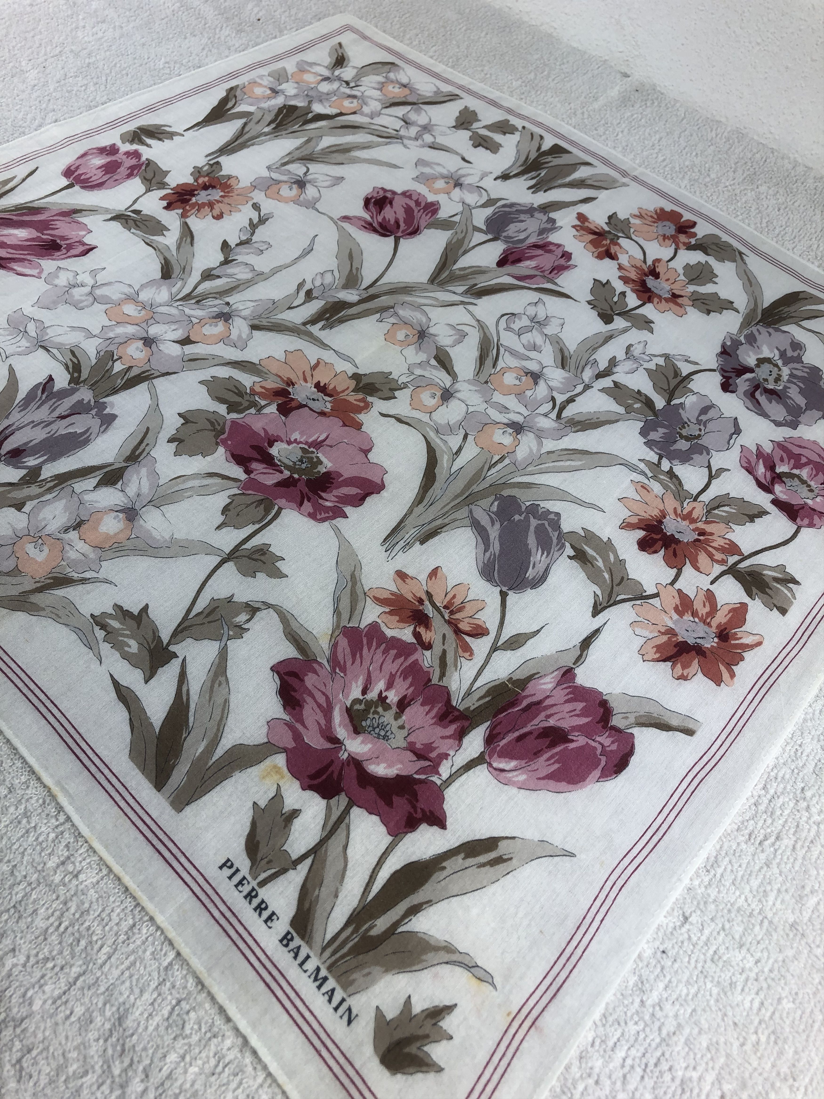 Pierre Balmain Pierre Balmain Handkerchief / Bandana / Neckerchief C021 Size ONE SIZE - 4 Thumbnail