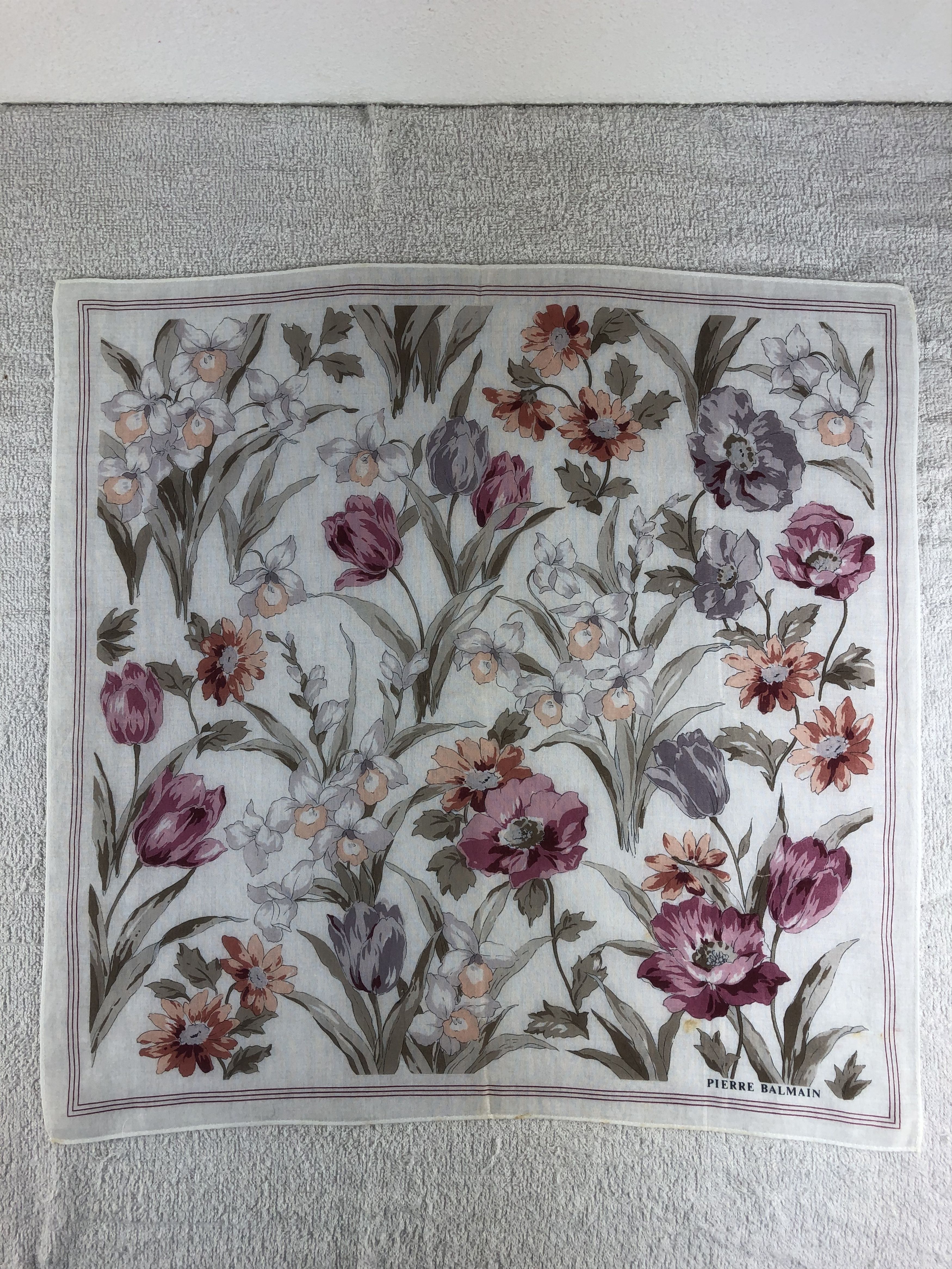 Pierre Balmain Pierre Balmain Handkerchief / Bandana / Neckerchief C021 Size ONE SIZE - 3 Thumbnail