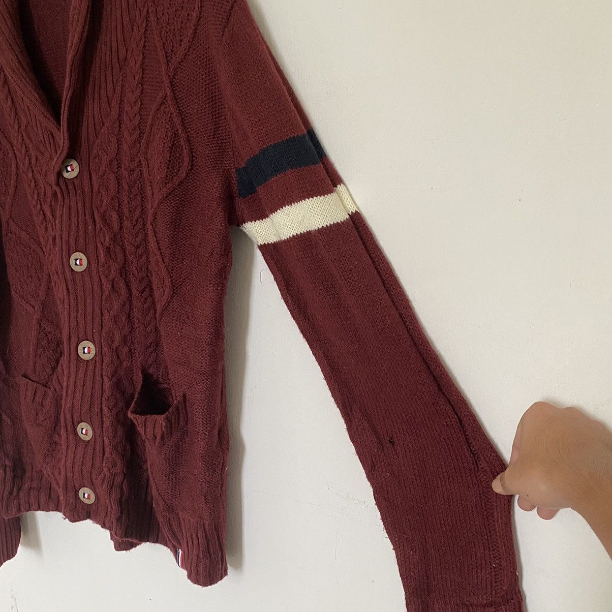 Aran Isles Knitwear × Japanese Brand OFFER🔥Vintage Japanese Brand Knitwear Cardigan Size XL / US 12-14 / IT 48-50 - 4 Thumbnail