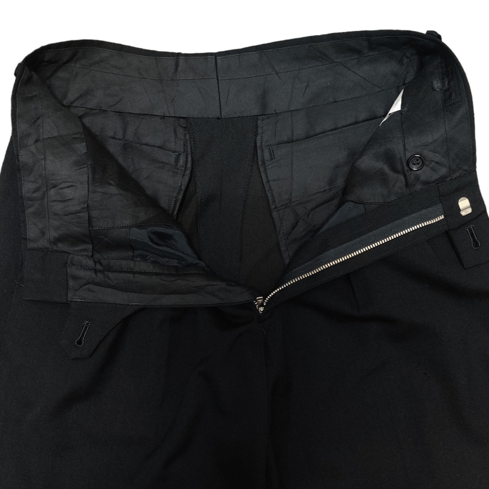 Comme des Garcons Homme CDGH Comme Des Garcons Homme Wool Baggy Pant Black Size US 29 - 5 Thumbnail