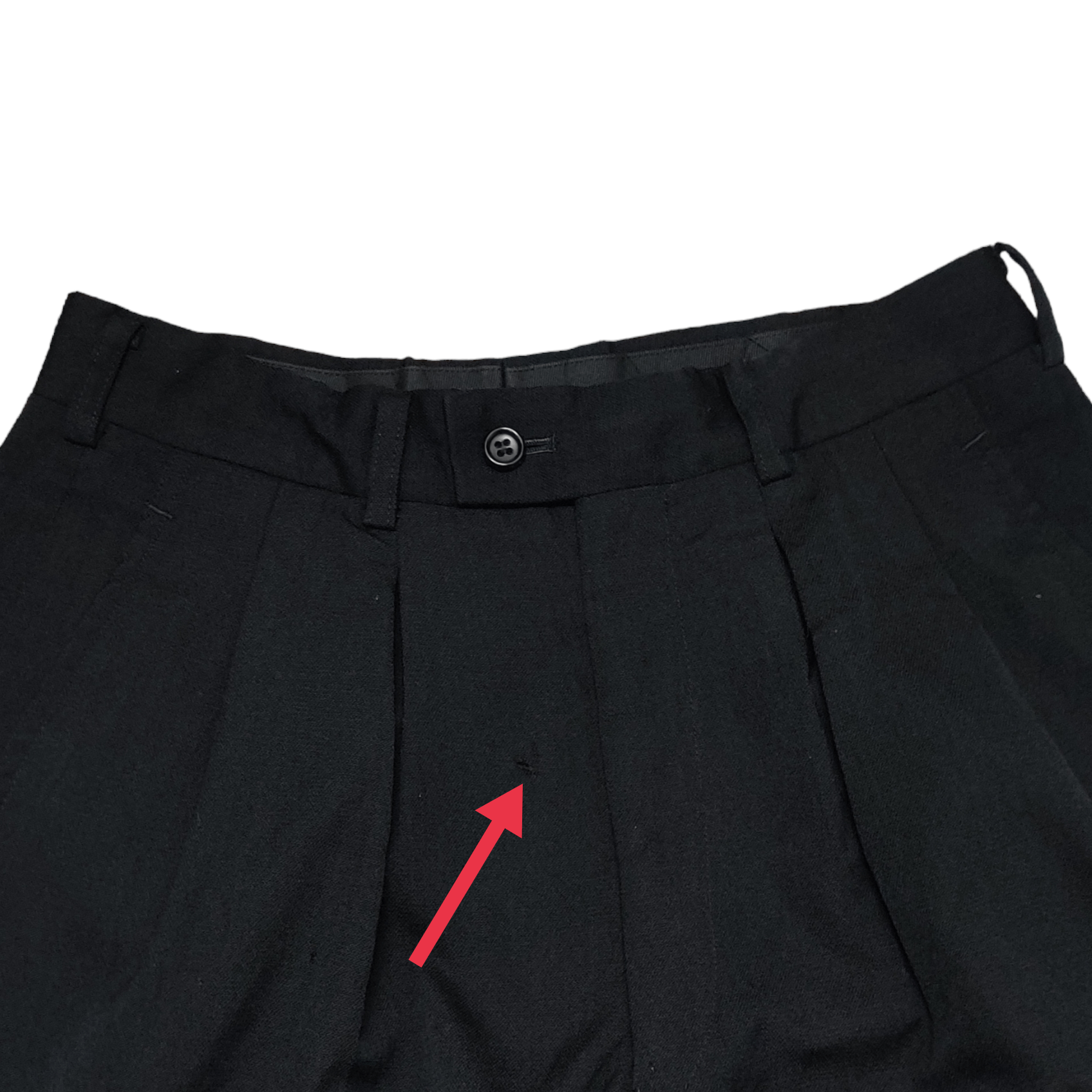 Comme des Garcons Homme CDGH Comme Des Garcons Homme Wool Baggy Pant Black Size US 29 - 4 Thumbnail