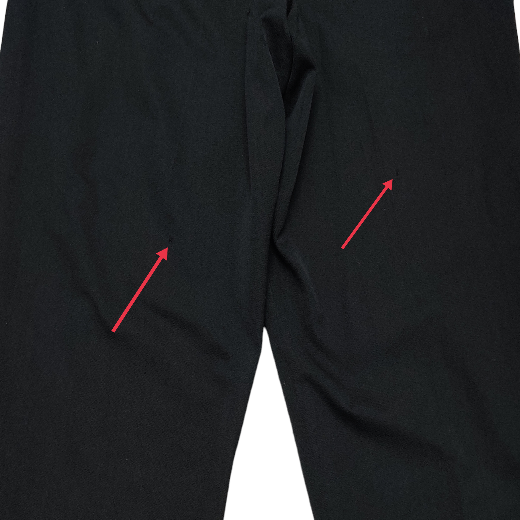 Comme des Garcons Homme CDGH Comme Des Garcons Homme Wool Baggy Pant Black Size US 29 - 12 Thumbnail