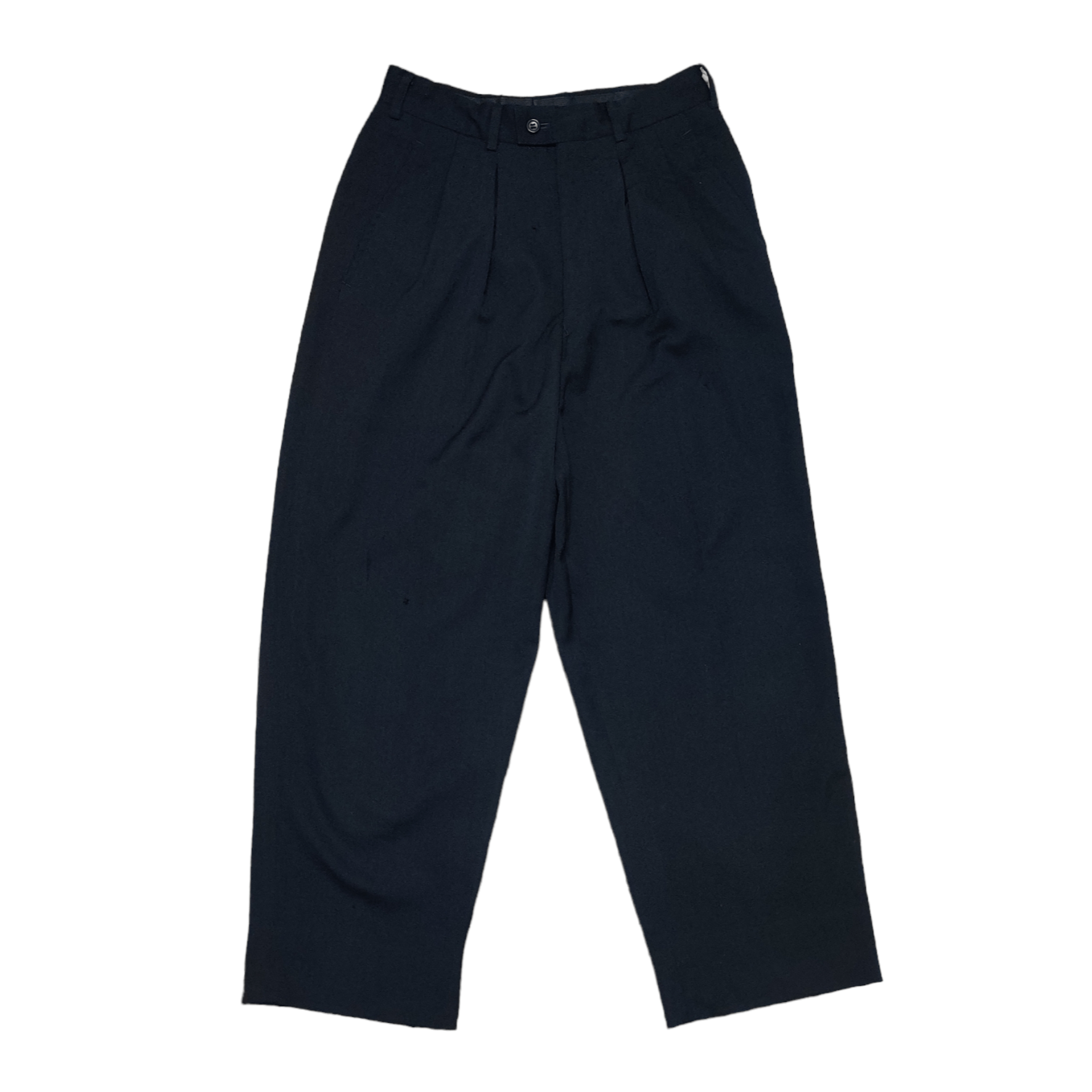Comme des Garcons Homme CDGH Comme Des Garcons Homme Wool Baggy Pant Black Size US 29 - 1 Thumbnail
