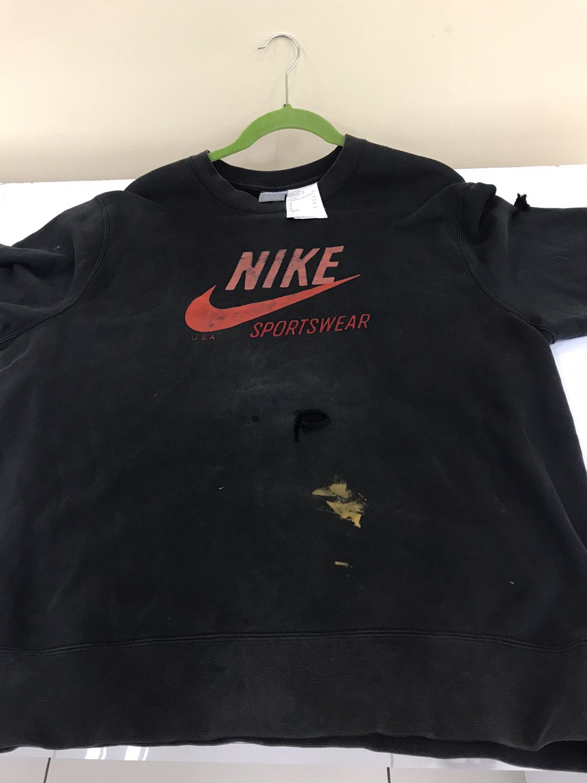 Nike NIKE Distressed Sweatshirt Size US L / EU 52-54 / 3 - 8 Thumbnail