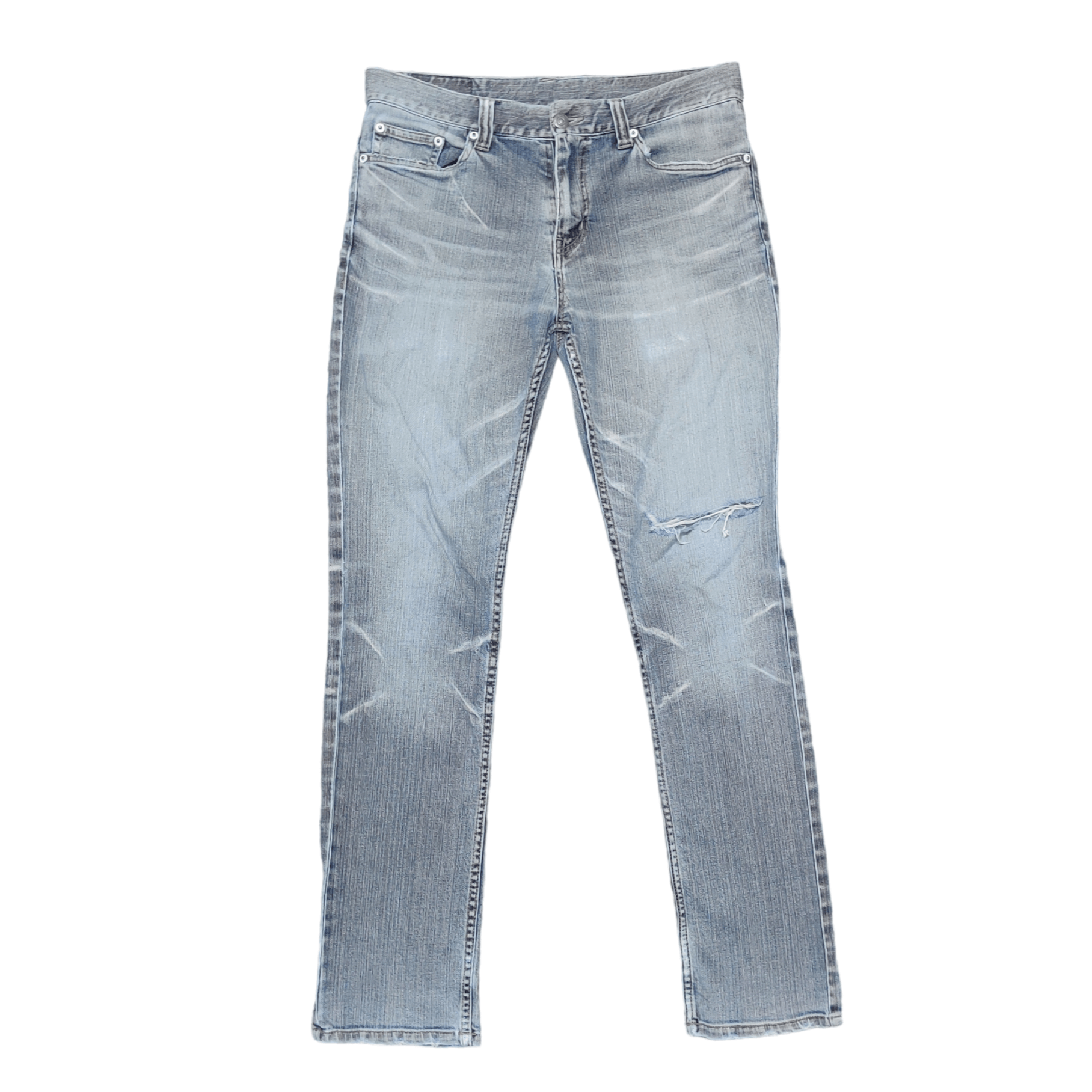 PPFM Flared PPFM Distressed Denim Pant Size US 33 - 1 Thumbnail