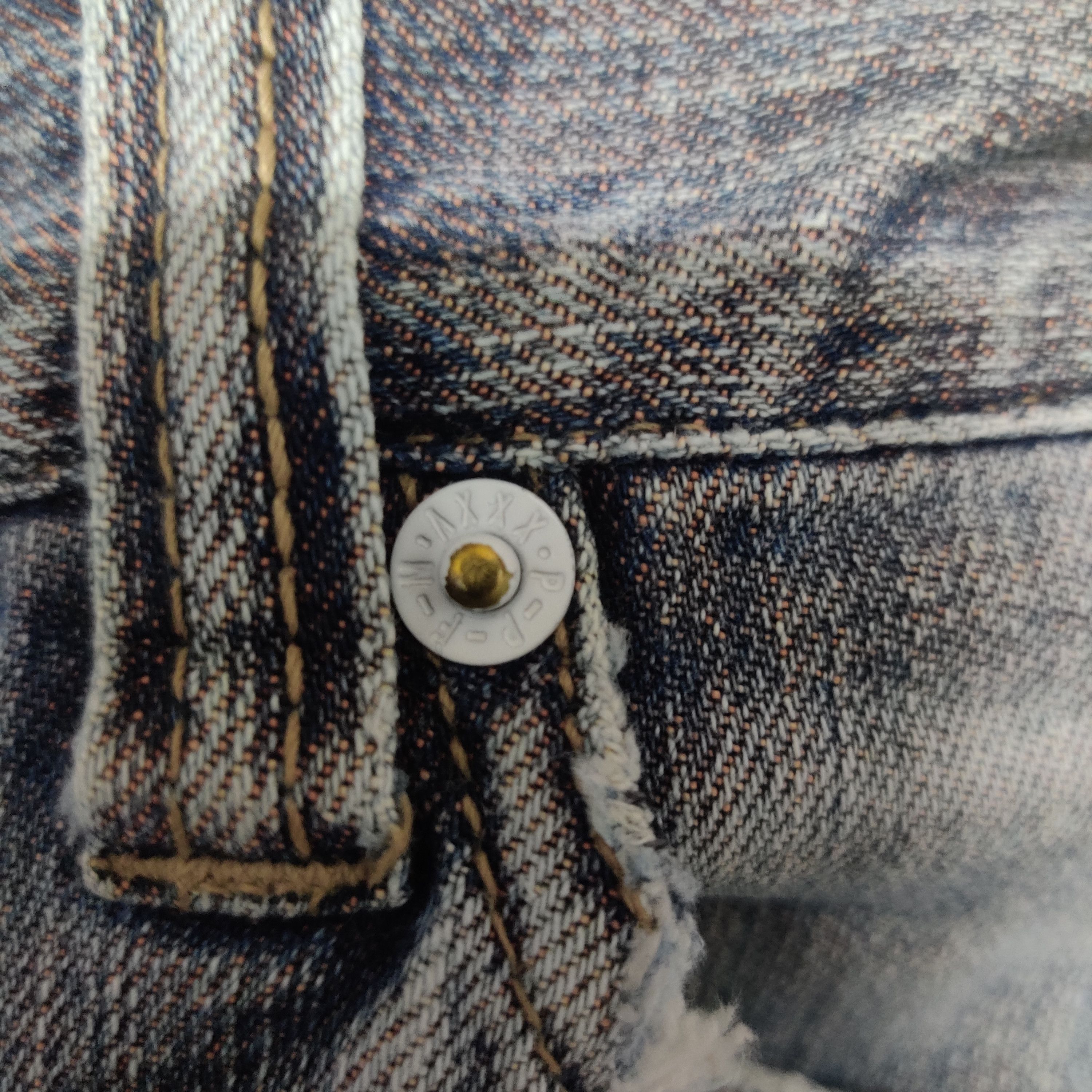 PPFM Flared PPFM Distressed Denim Pant Size US 33 - 7 Thumbnail