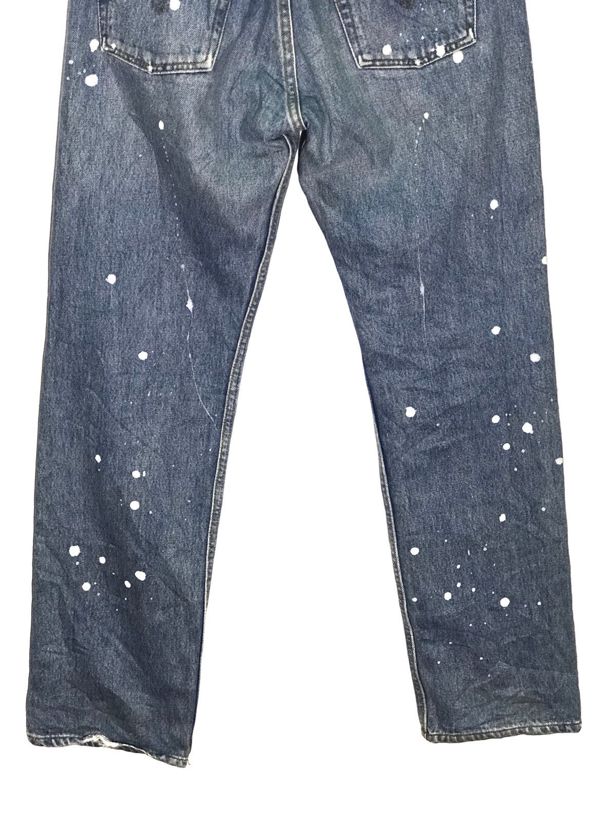 Levi's Vintage Clothing Levi’s 501 Distressed Zigzag Splattered Paint Denim Jeans Size US 29 - 6 Thumbnail