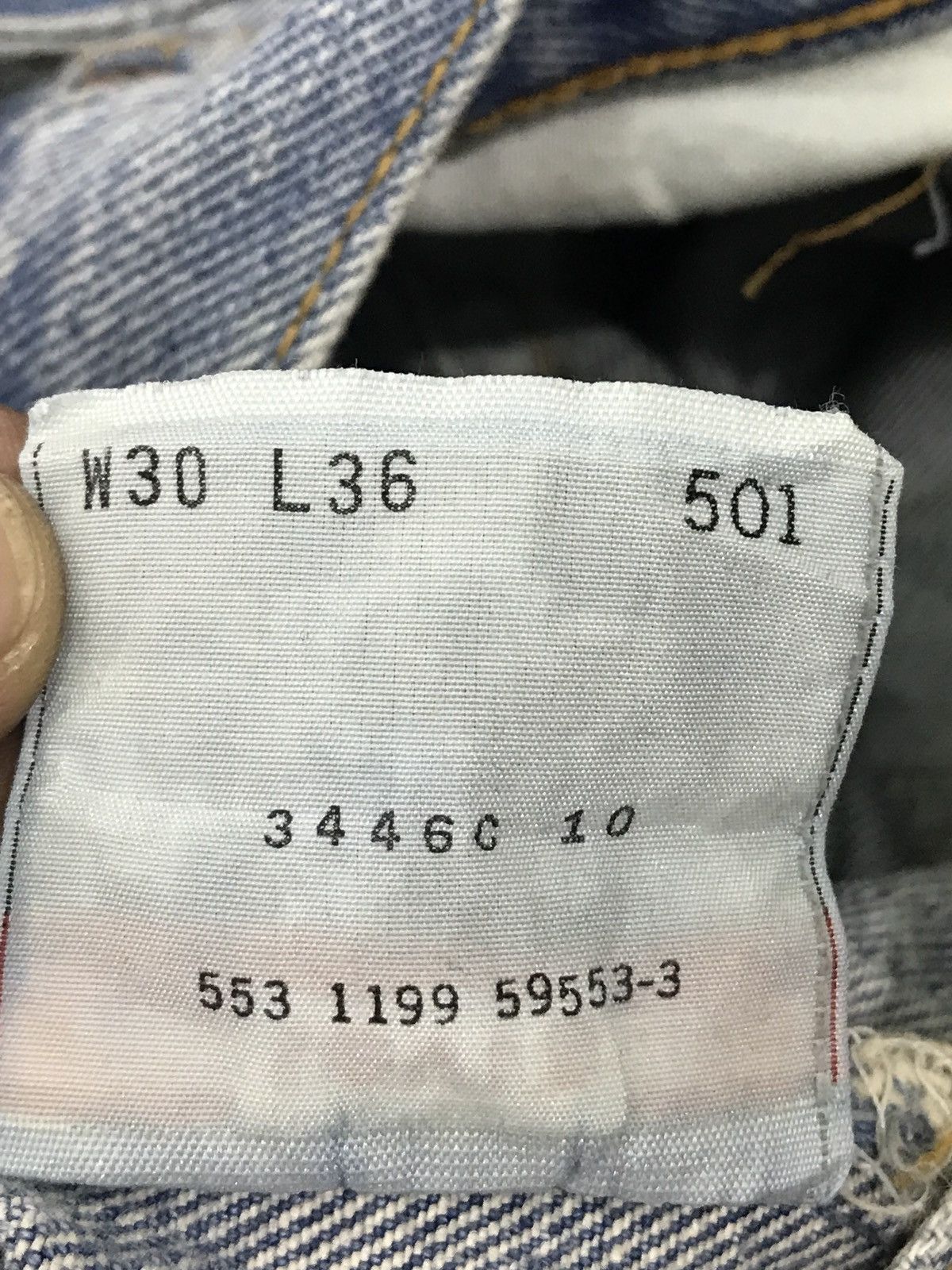 Levi's Vintage Clothing Levi’s 501 Distressed Zigzag Splattered Paint Denim Jeans Size US 29 - 9 Thumbnail