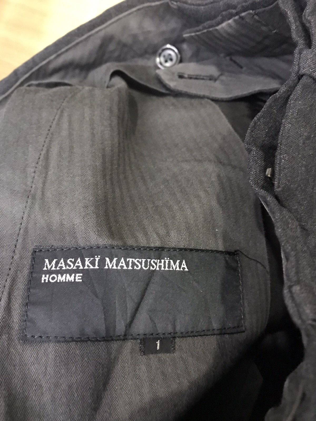 Masaki Matsushima Masaki Matsushima Homme Black Wool trouser Pant Size US 29 - 10 Thumbnail