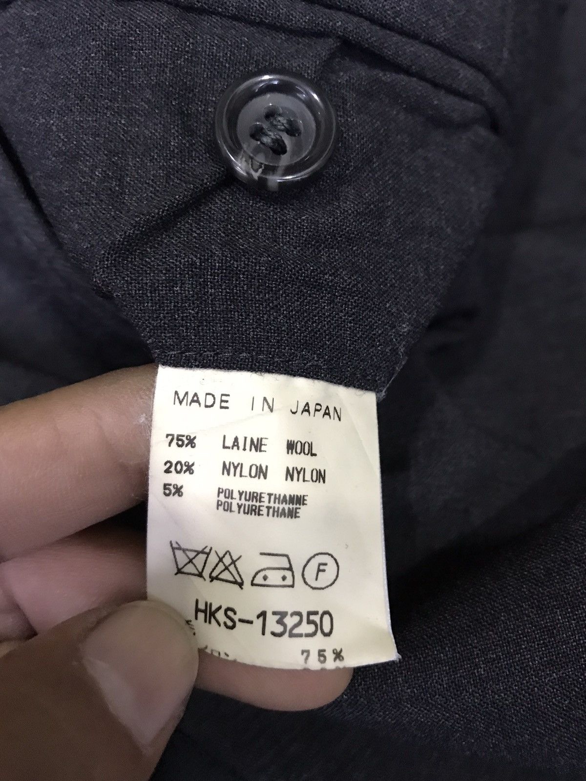 Masaki Matsushima Masaki Matsushima Homme Black Wool trouser Pant Size US 29 - 11 Thumbnail