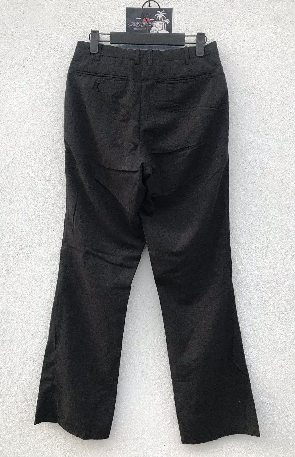 Masaki Matsushima Masaki Matsushima Homme Black Wool trouser Pant Size US 29 - 6 Thumbnail