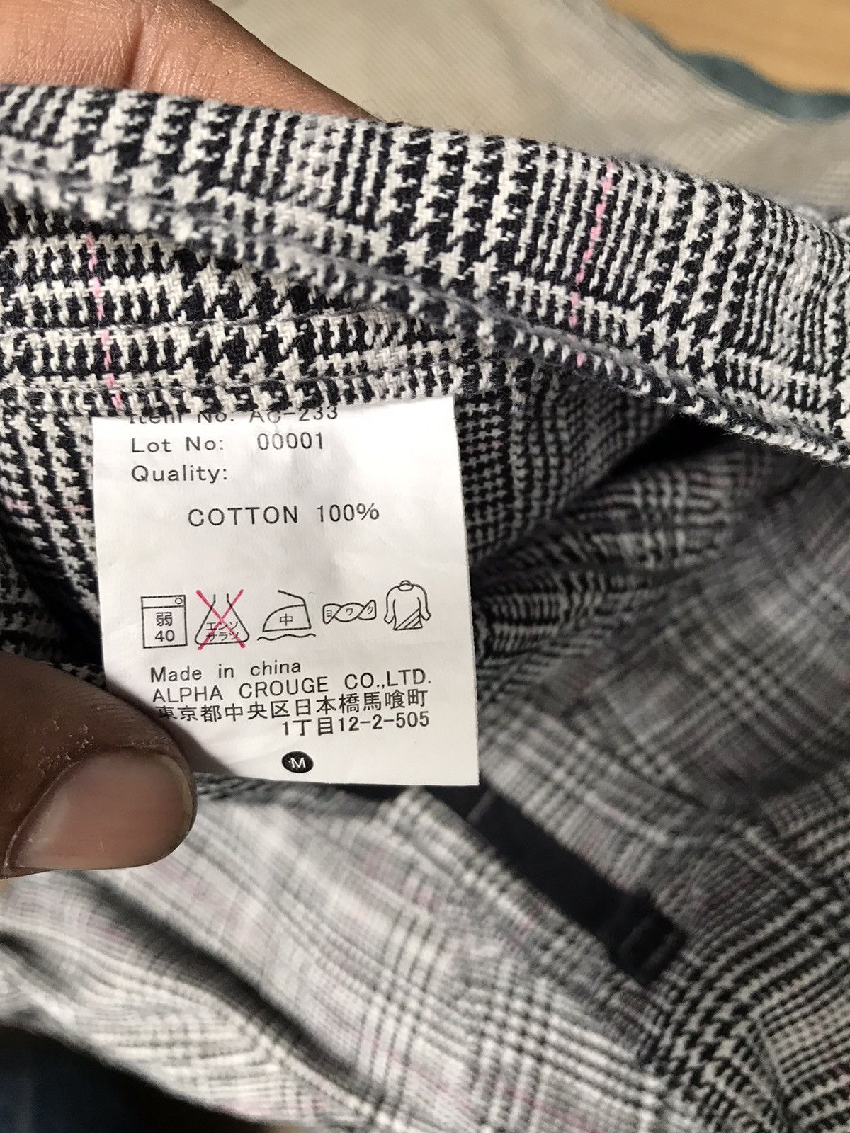 If Six Was Nine × Japanese Brand The Alpha Crouge Checked Side Pocket Pant Size US 30 / EU 46 - 13 Thumbnail
