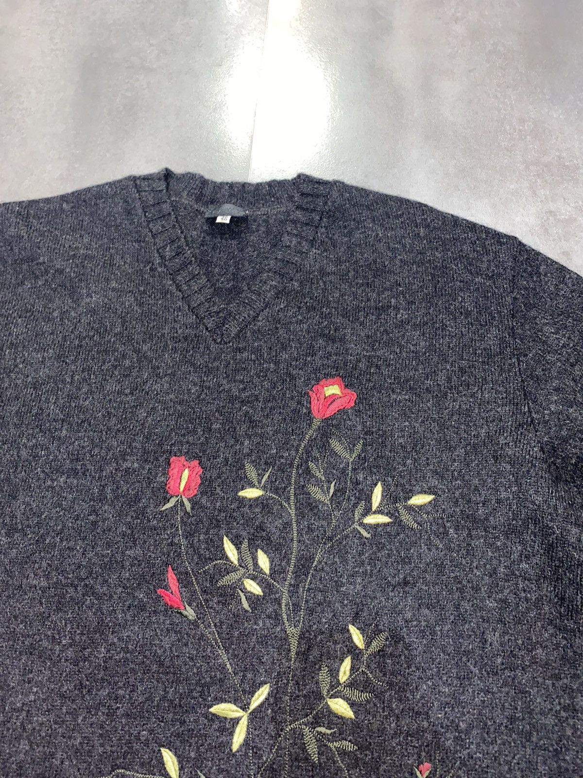 Dolce & Gabbana Dolce & Gabbana Artwork Floral Wool Sweater Size US L / EU 52-54 / 3 - 7 Thumbnail