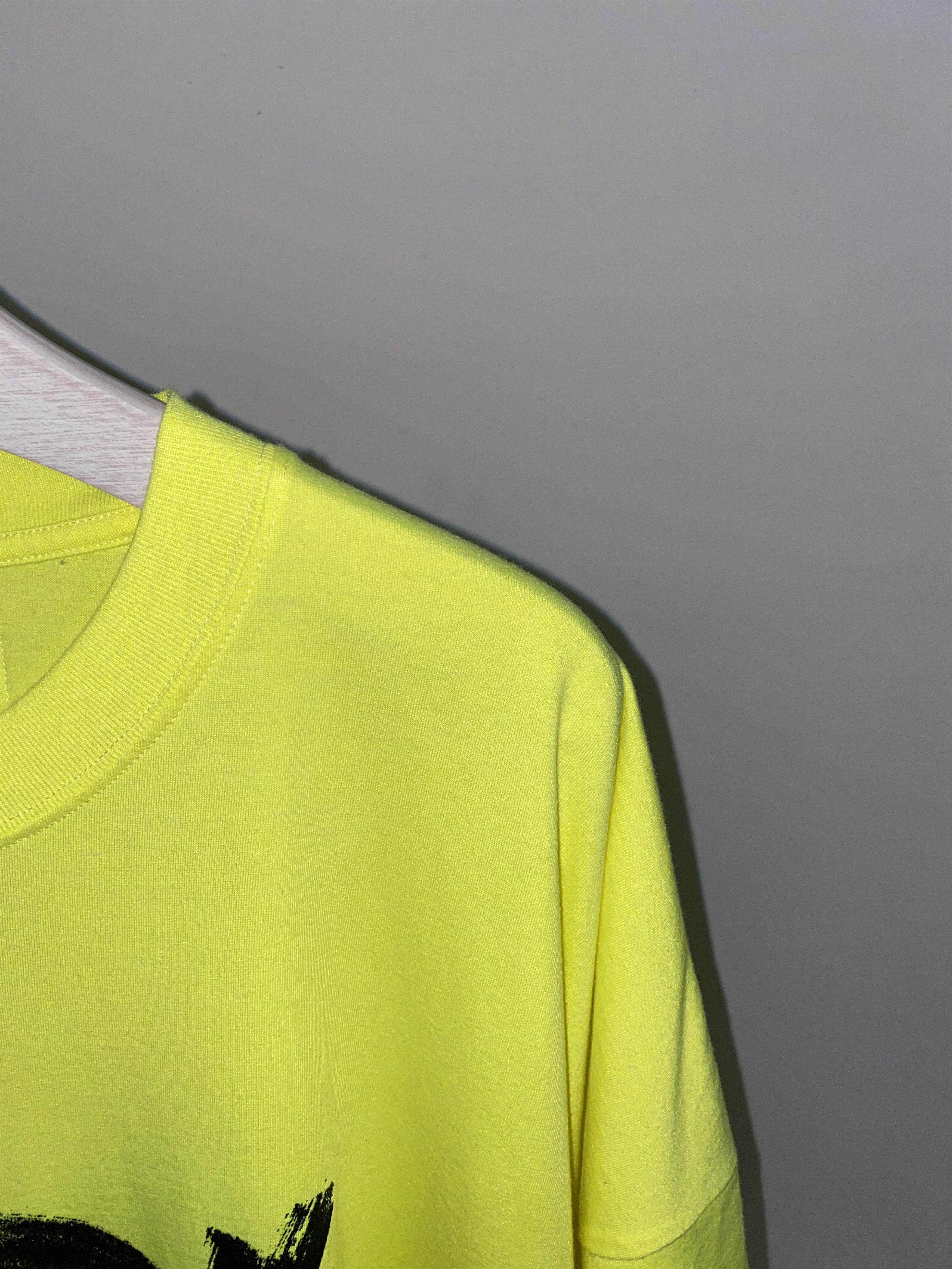 Vetements DSWT! SS20 Vetements Anarchy Logo Fluo Yellow T-Shirt Size US M / EU 48-50 / 2 - 2 Thumbnail