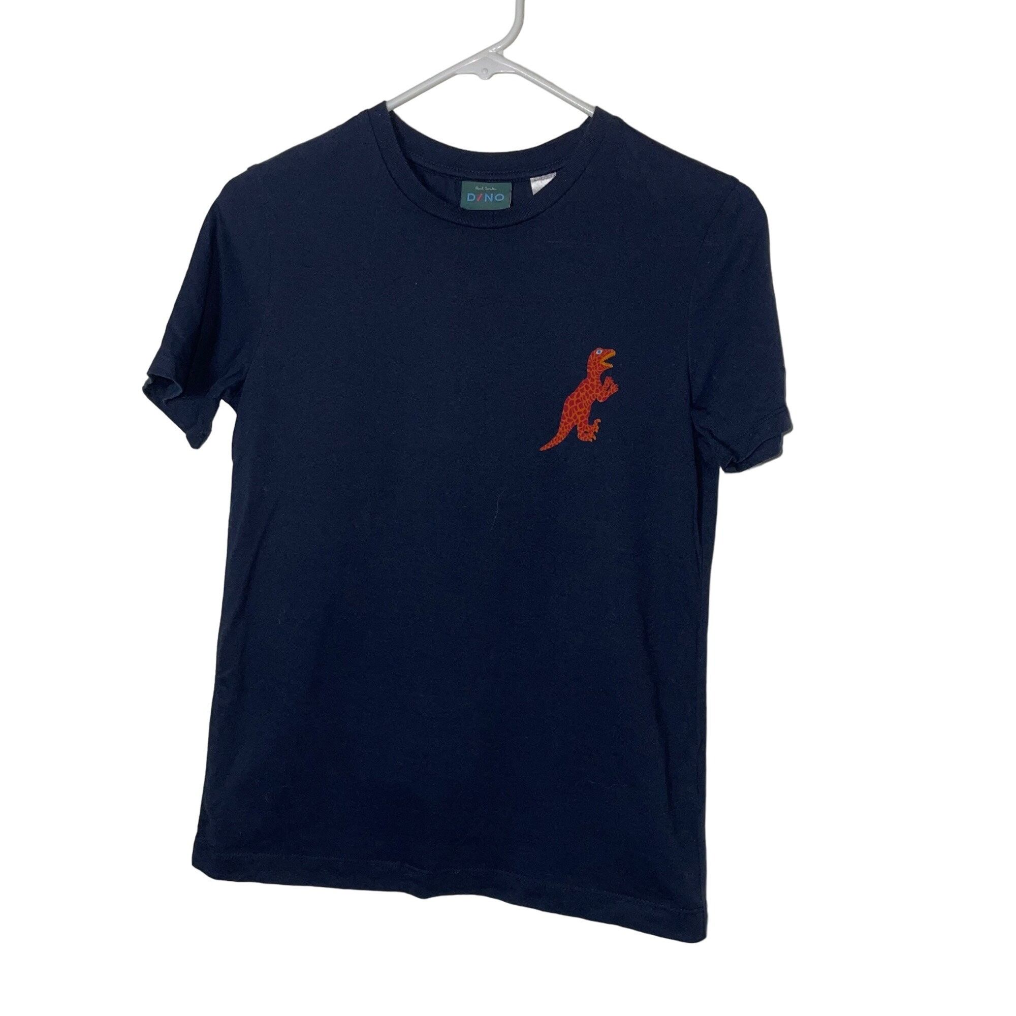 Paul Smith Womens Dino Tee Shirt Size XS Navy Blue Cotton