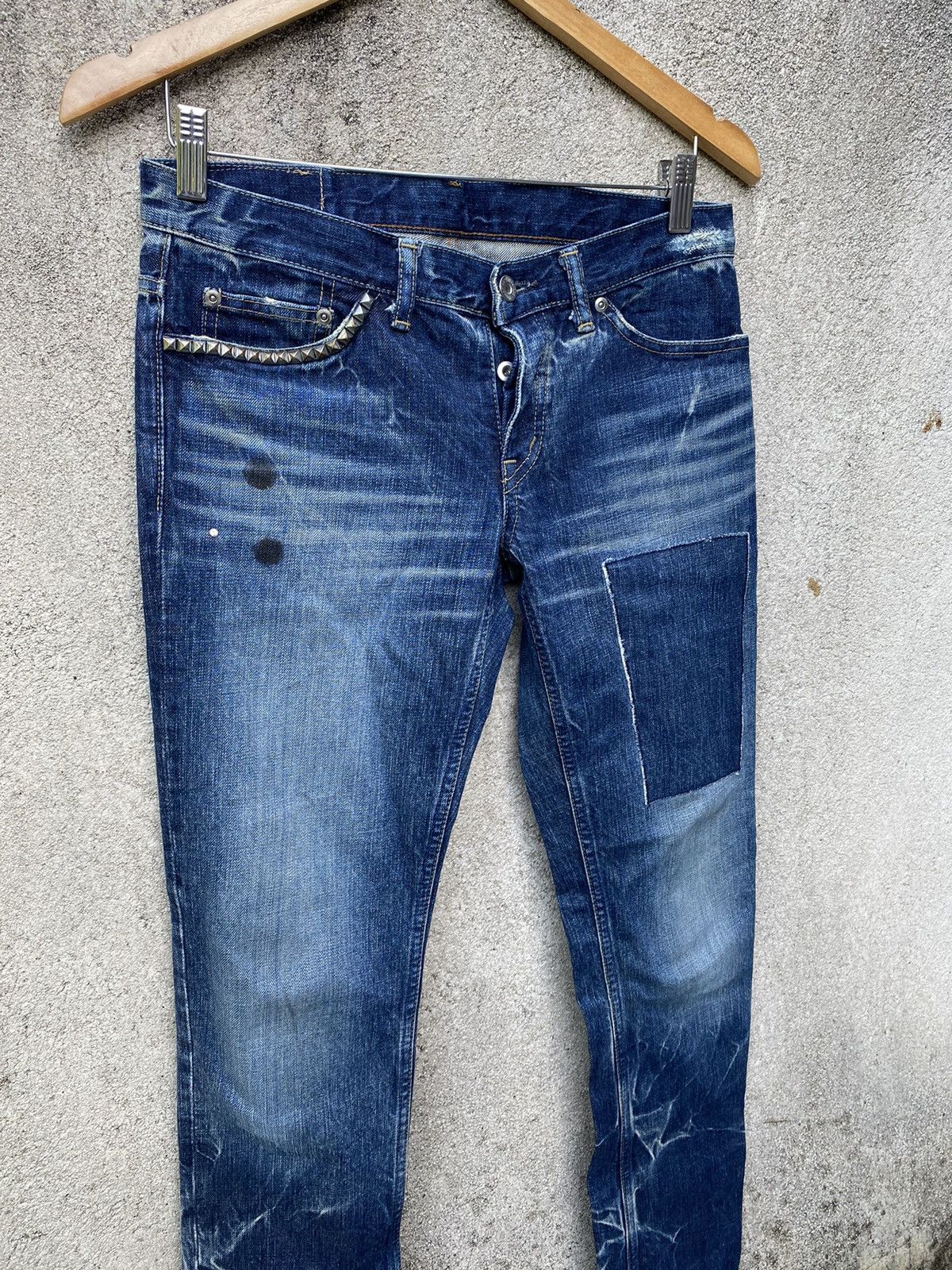 Hysteric Glamour Hysteric Glamour Butterfly Button Patchwork Denim Jeans Size US 31 - 2 Thumbnail