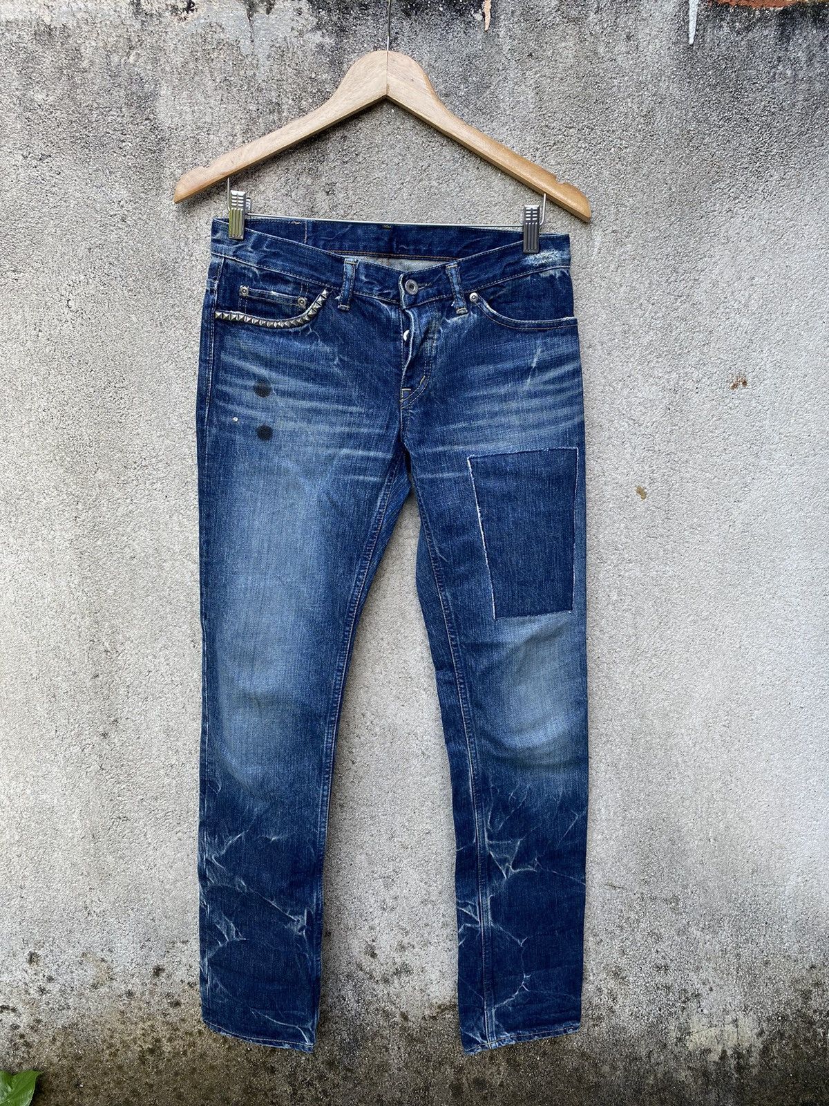Hysteric Glamour Hysteric Glamour Butterfly Button Patchwork Denim Jeans Size US 31 - 1 Thumbnail