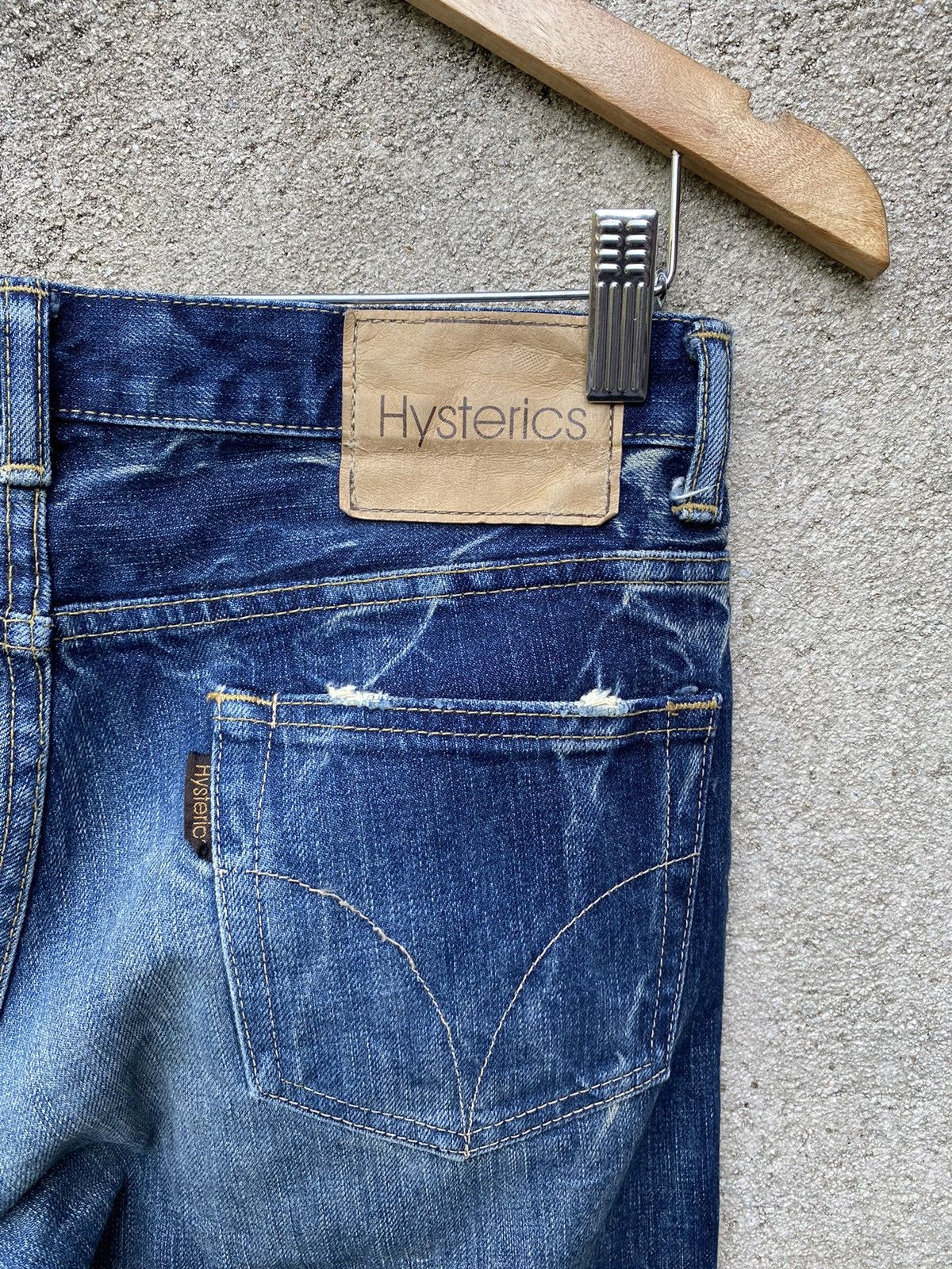 Hysteric Glamour Hysteric Glamour Butterfly Button Patchwork Denim Jeans Size US 31 - 6 Thumbnail