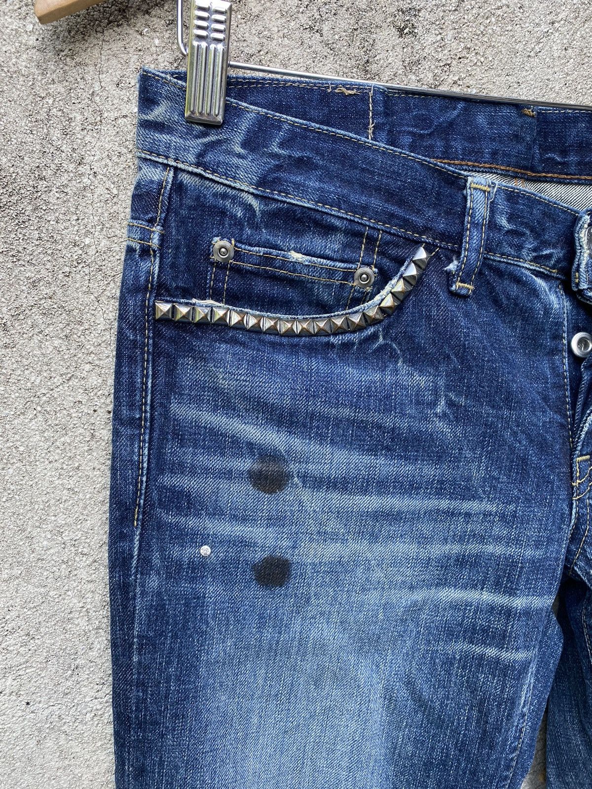 Hysteric Glamour Hysteric Glamour Butterfly Button Patchwork Denim Jeans Size US 31 - 5 Thumbnail