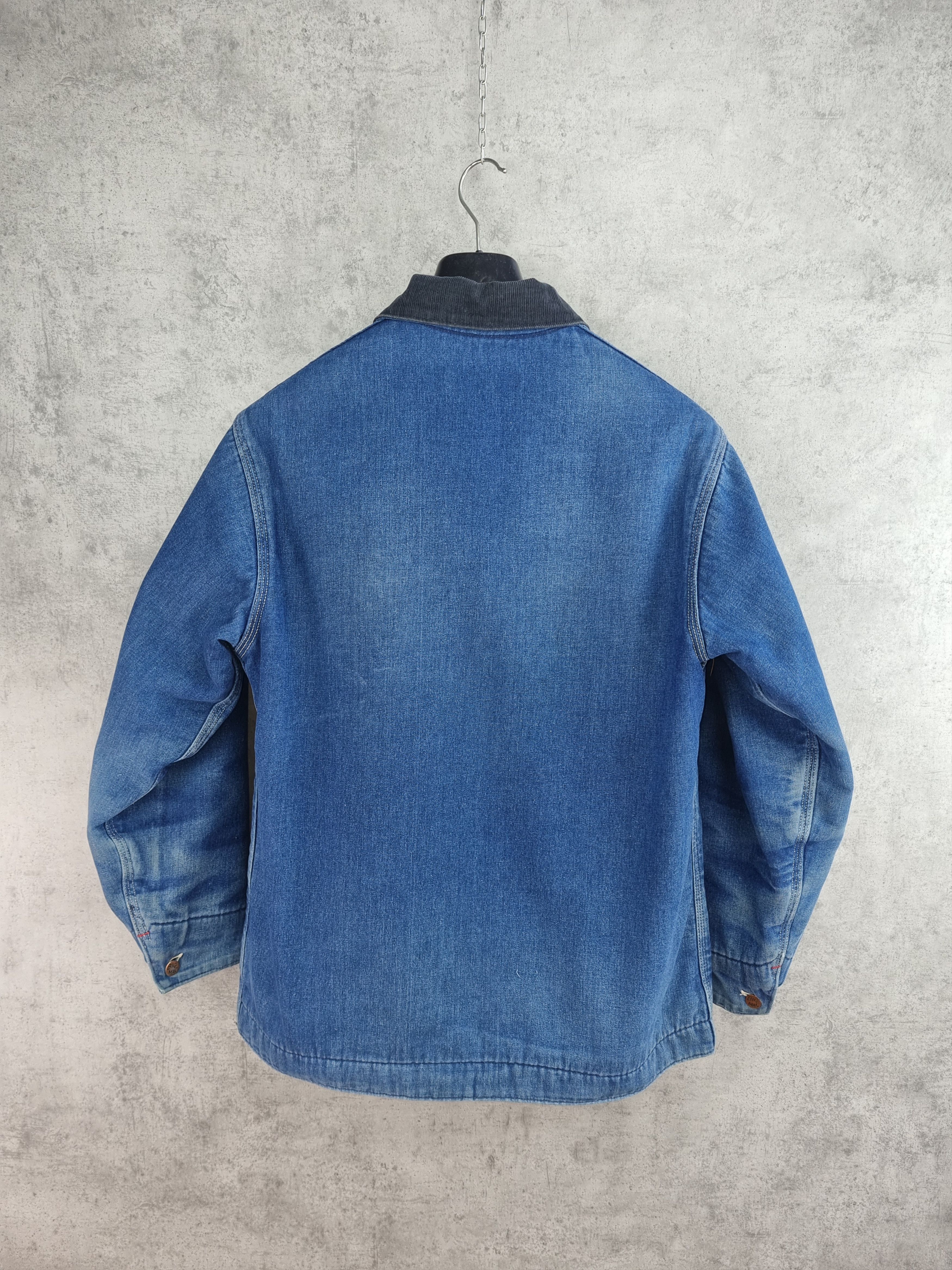Big Mac × Vintage Rare 70s BIG MAC Denim Jacket Corduroy neck Worker Coat Size US L / EU 52-54 / 3 - 6 Thumbnail