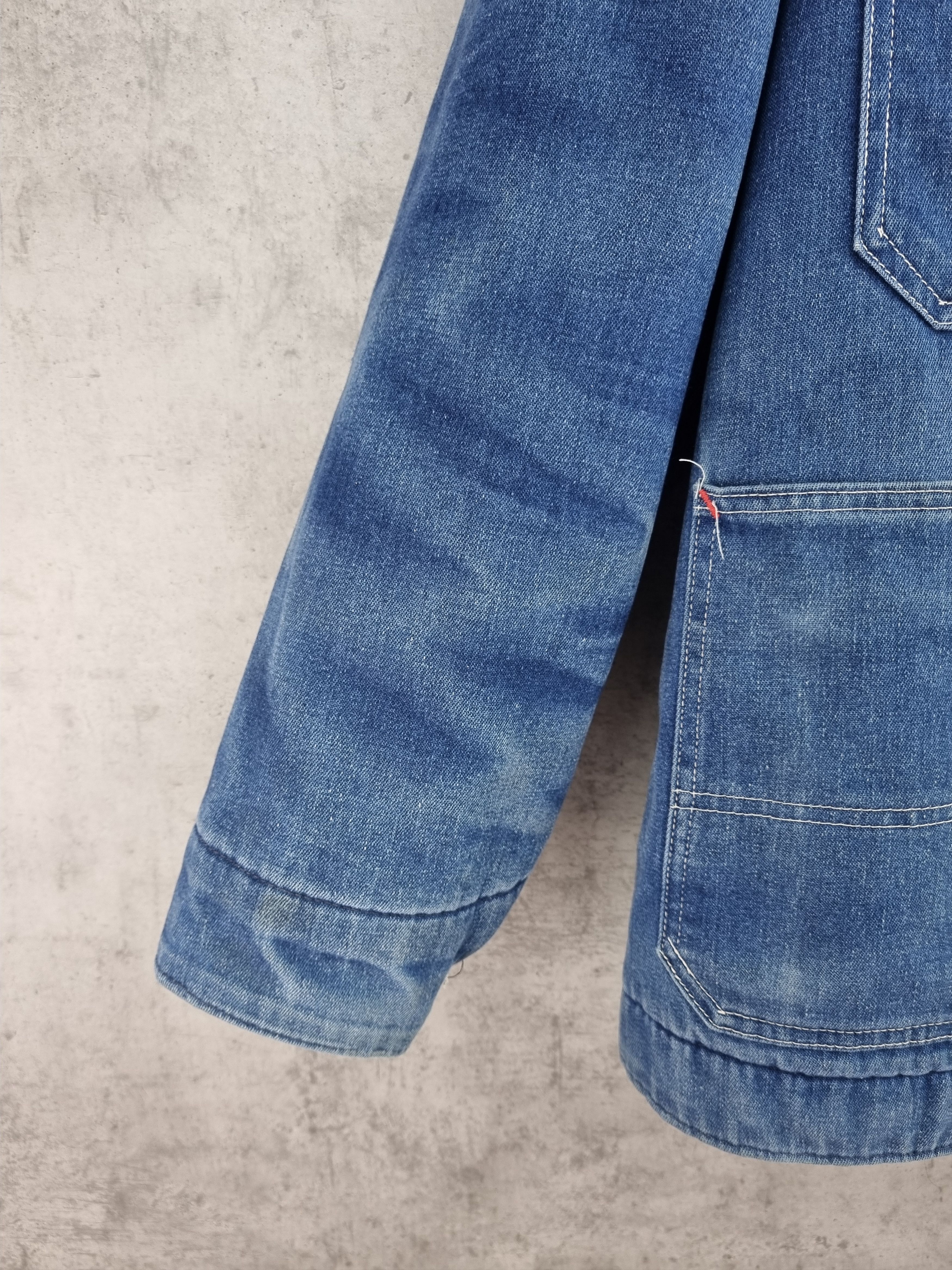 Big Mac × Vintage Rare 70s BIG MAC Denim Jacket Corduroy neck Worker Coat Size US L / EU 52-54 / 3 - 17 Thumbnail