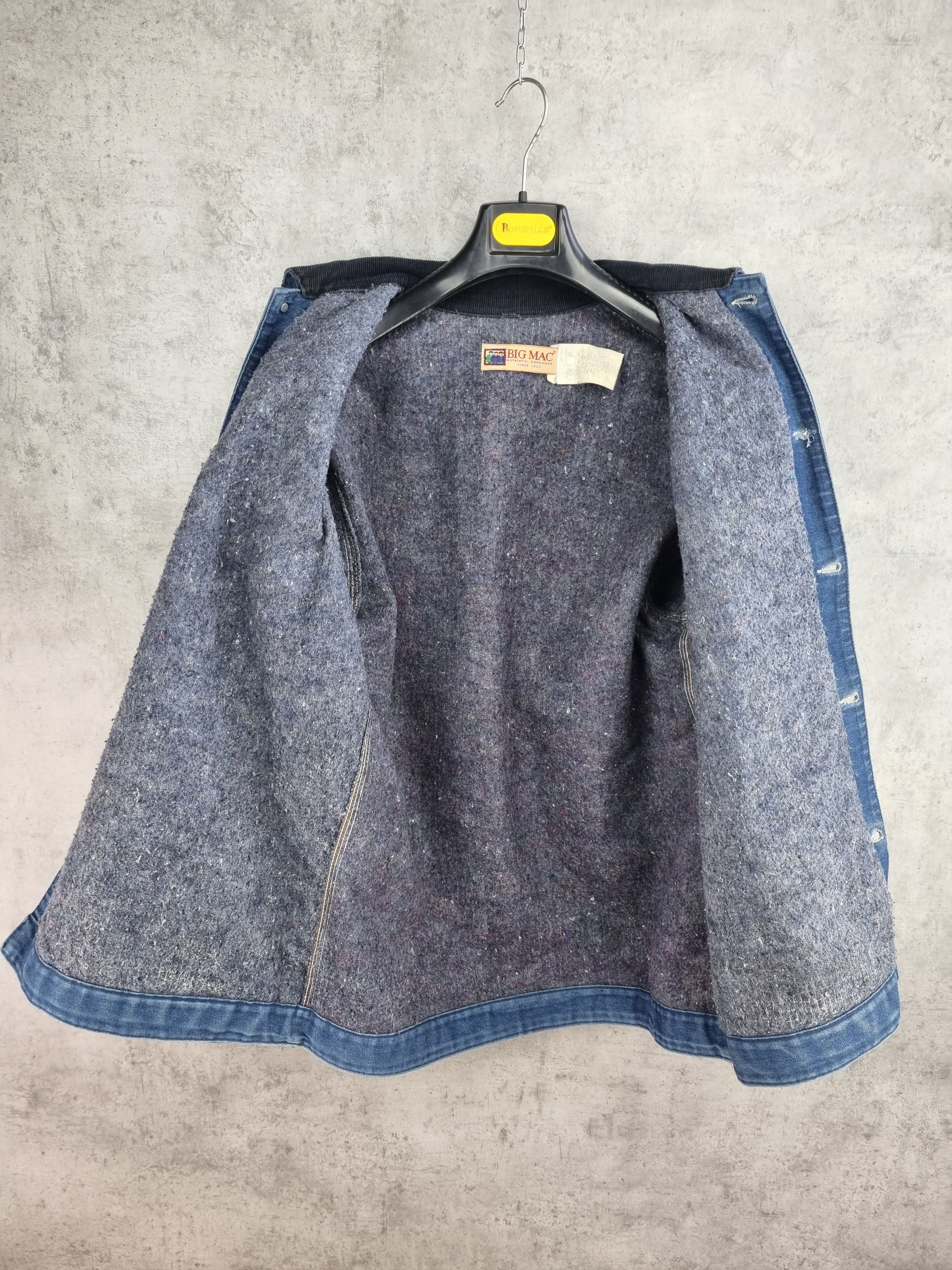 Big Mac × Vintage Rare 70s BIG MAC Denim Jacket Corduroy neck Worker Coat Size US L / EU 52-54 / 3 - 15 Thumbnail