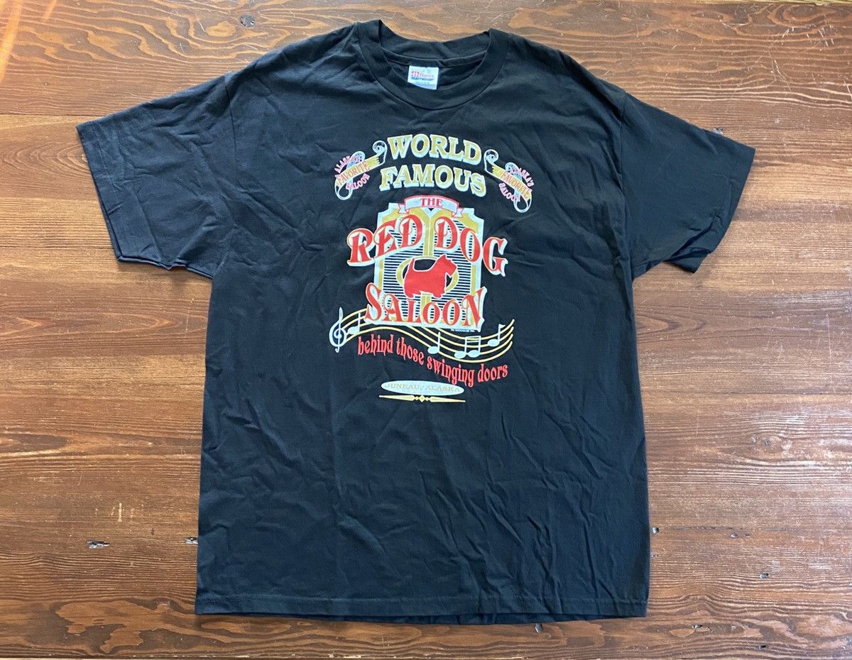 Hanes Vintage 90’s Red Dog Saloon Alaska Tee Size US XL / EU 56 / 4 - 1 Thumbnail