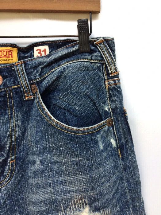 Japanese Brand Japanese Designer Brand Rush Hour Distressed Denim Pant Size US 32 / EU 48 - 3 Thumbnail