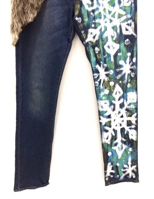 Japanese Brand Japanese Brand Gu Paint Splash Style Denim Pant Size US 32 / EU 48 - 3 Thumbnail
