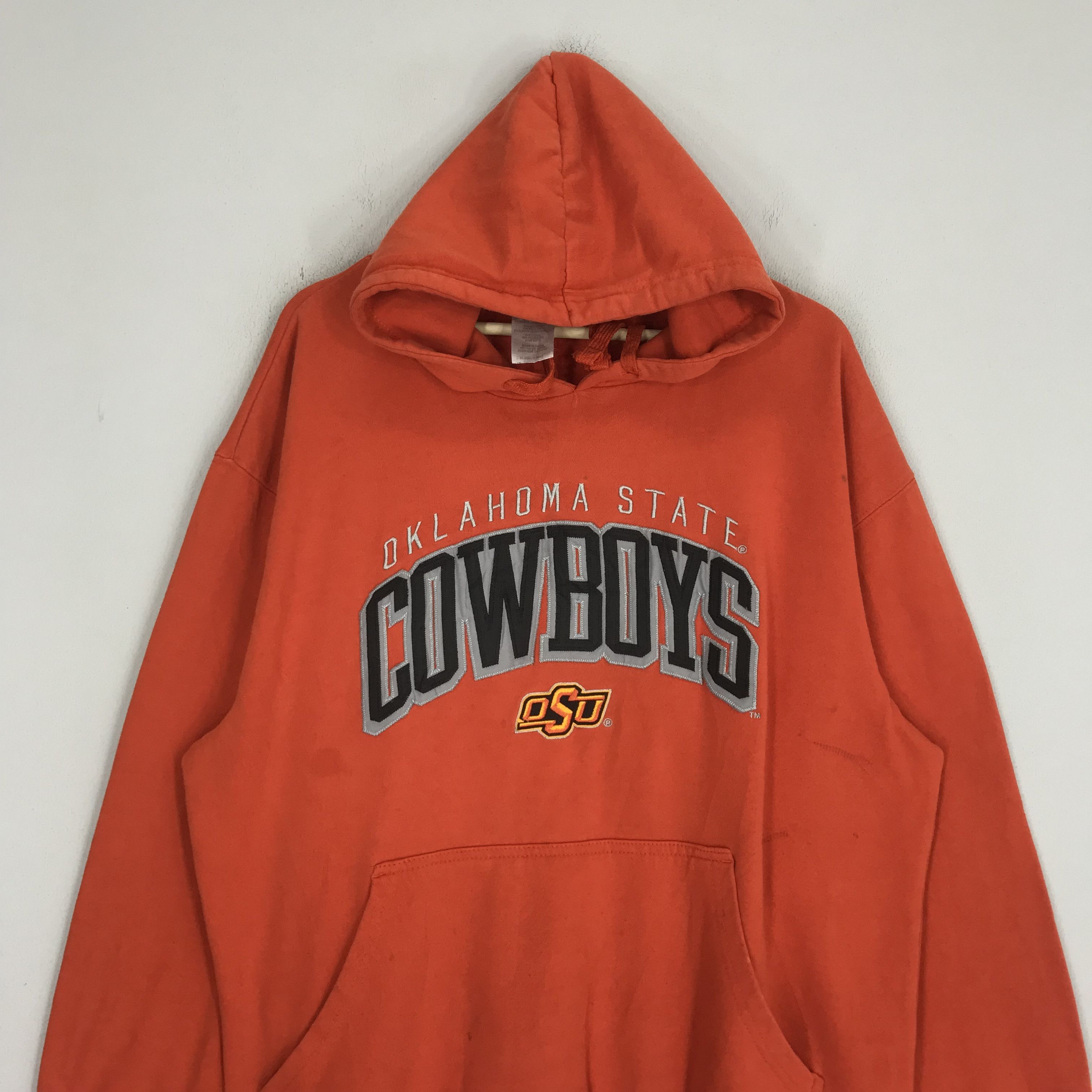 Vintage Vintage Oklahoma State Cowboys University Big Logo Hoodie Size US L / EU 52-54 / 3 - 3 Thumbnail