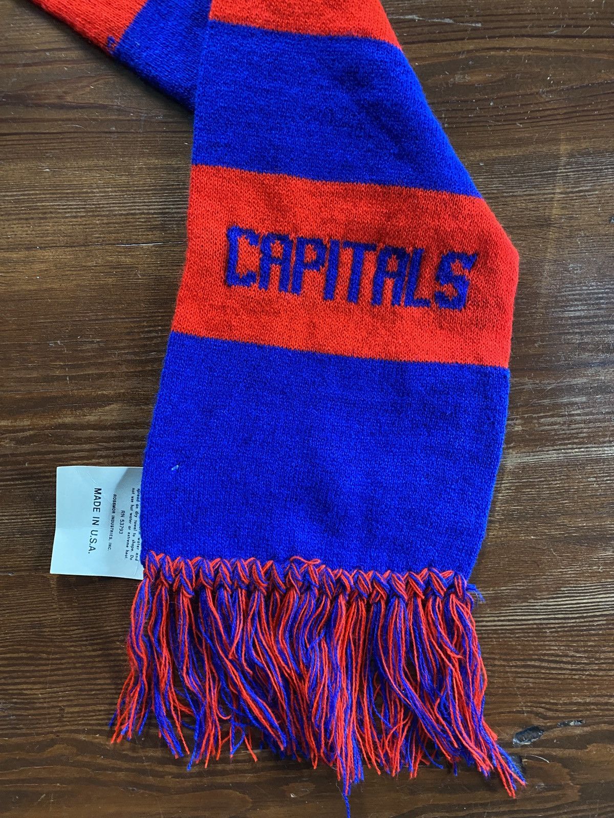 NHL Vintage 80’s NWT Washington Capitals NHL Scarf Size ONE SIZE - 4 Thumbnail