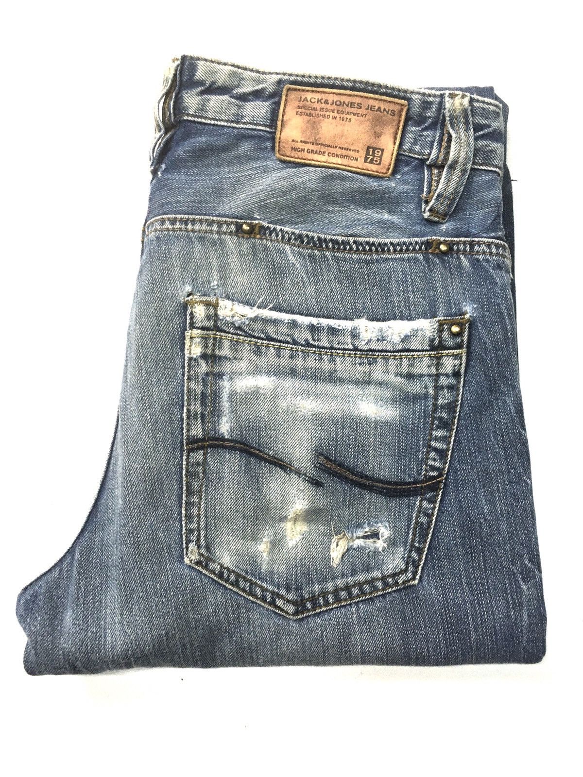 image of Vintage Jack&jones Distressed Denim Japan in Blue, Men's (Size 34)